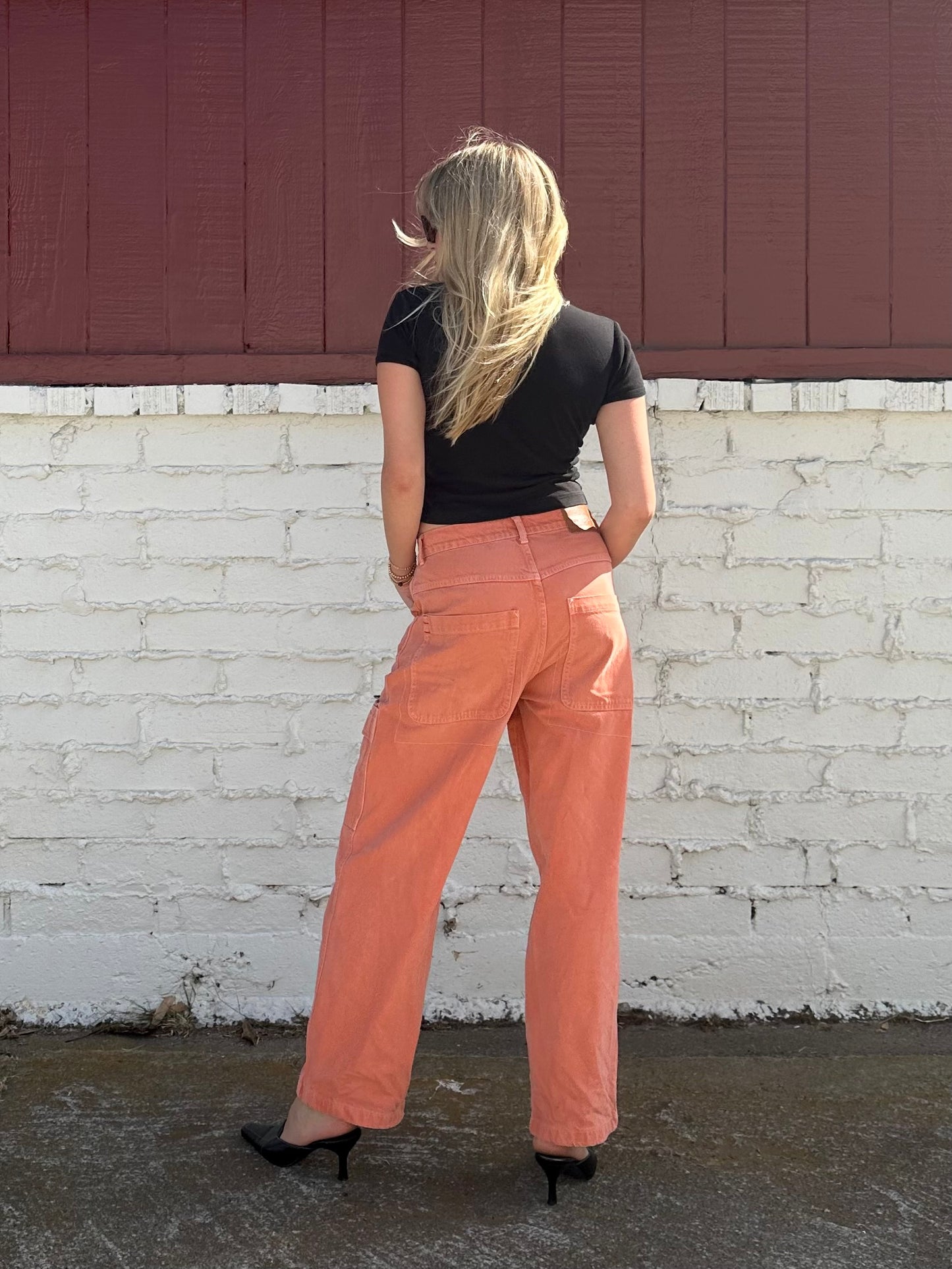 Orange Cargo Pants