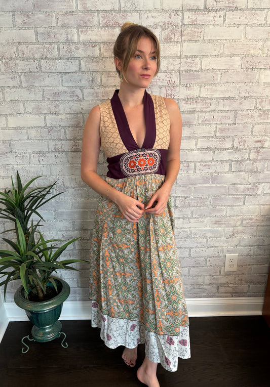 Vintage Boho Maxi Dress