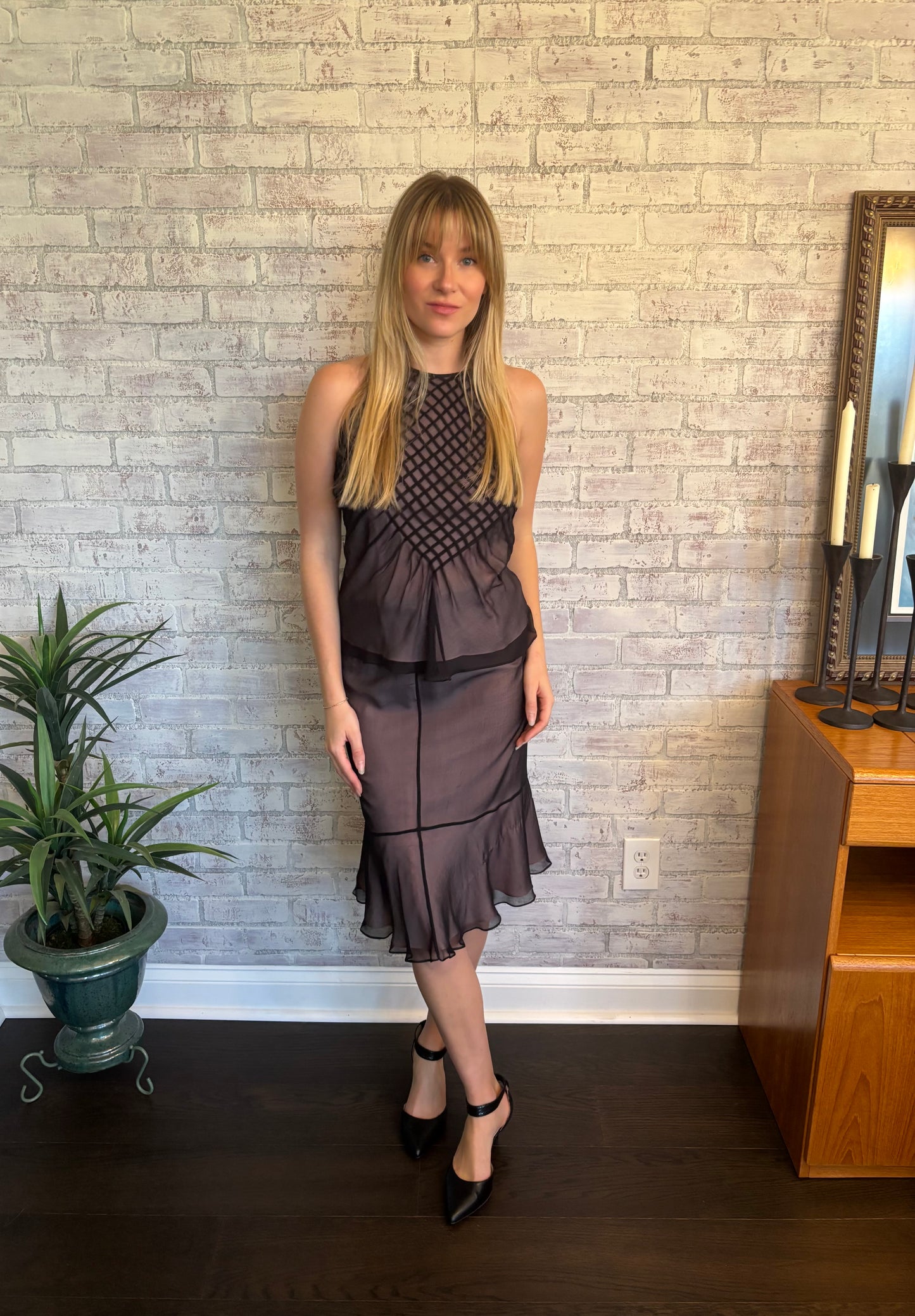 Vintage 90s Silk Set