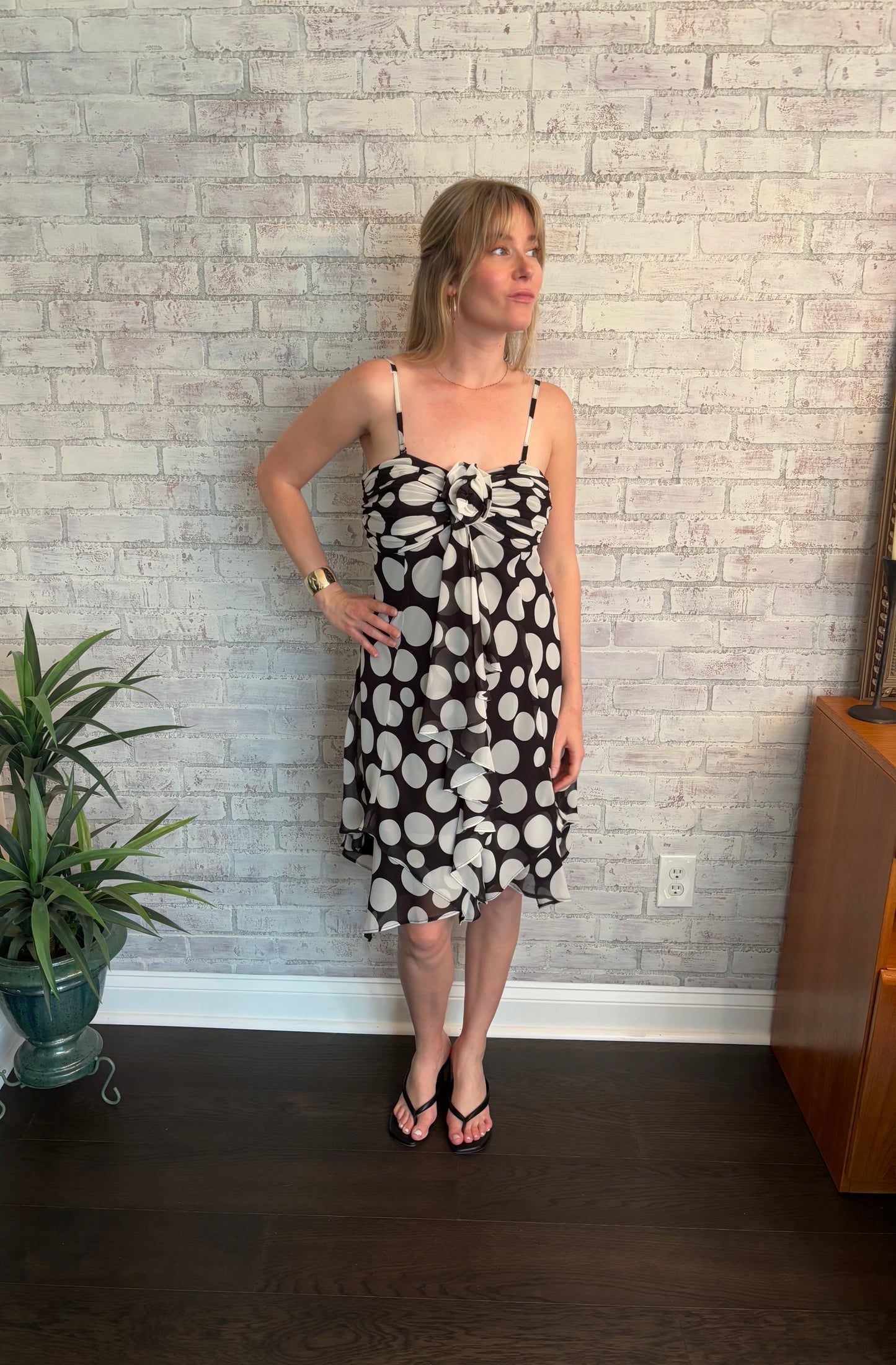 Vintage Y2k Polka Dot Fairy Dress