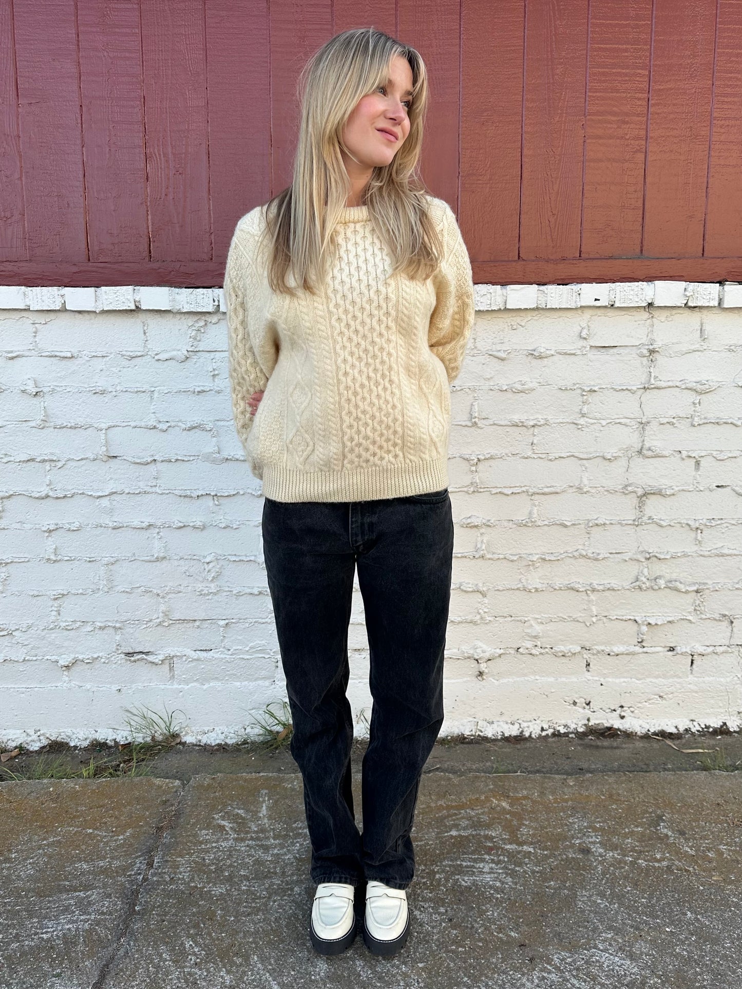 Wool Fisherman Sweater