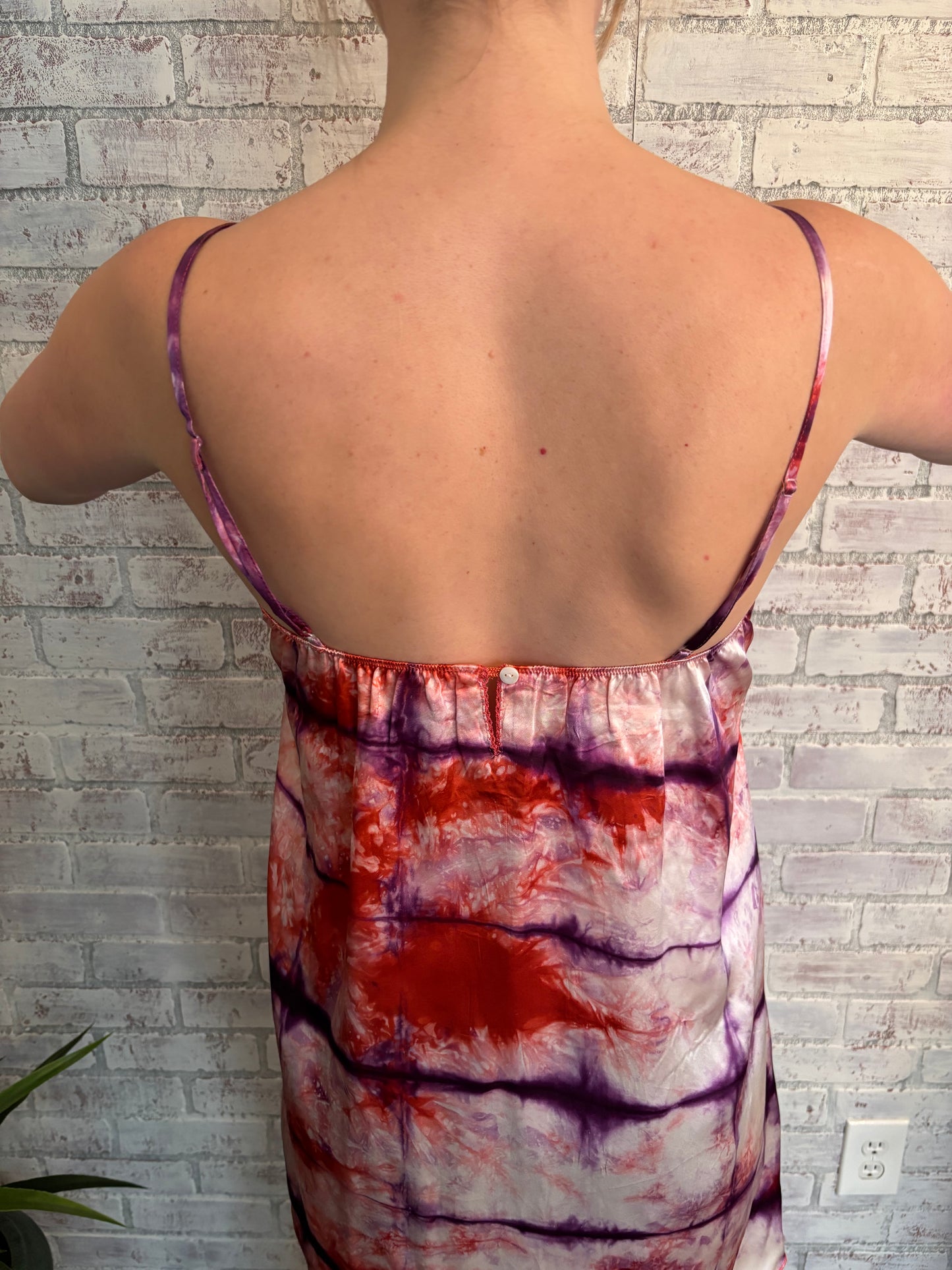 Vintage Tie Dye Mini Slip Dress