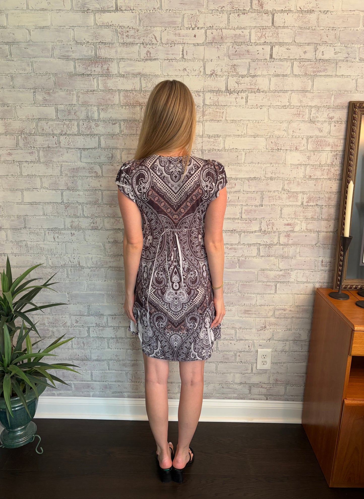 Vintage Y2k Embellished Flowy Dress