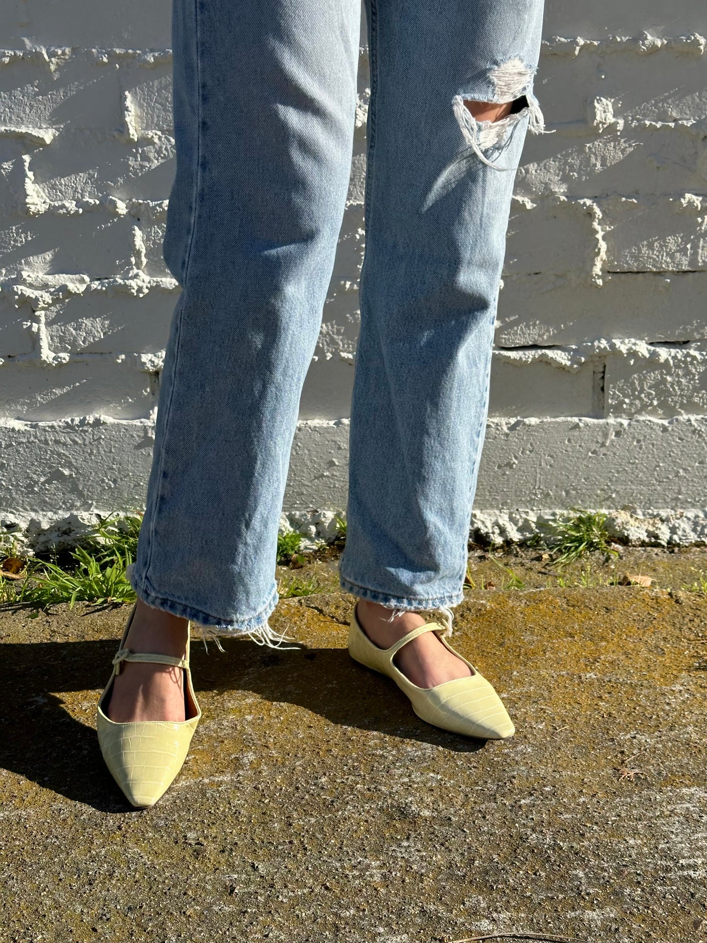 Pastel Yellow Flats