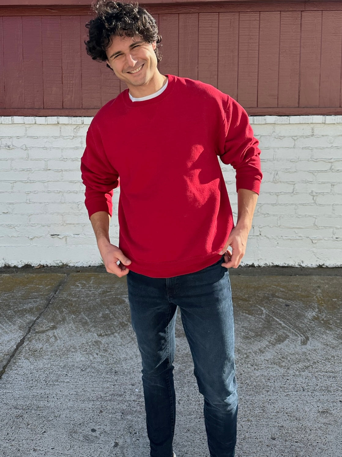 Red Vintage Crewneck