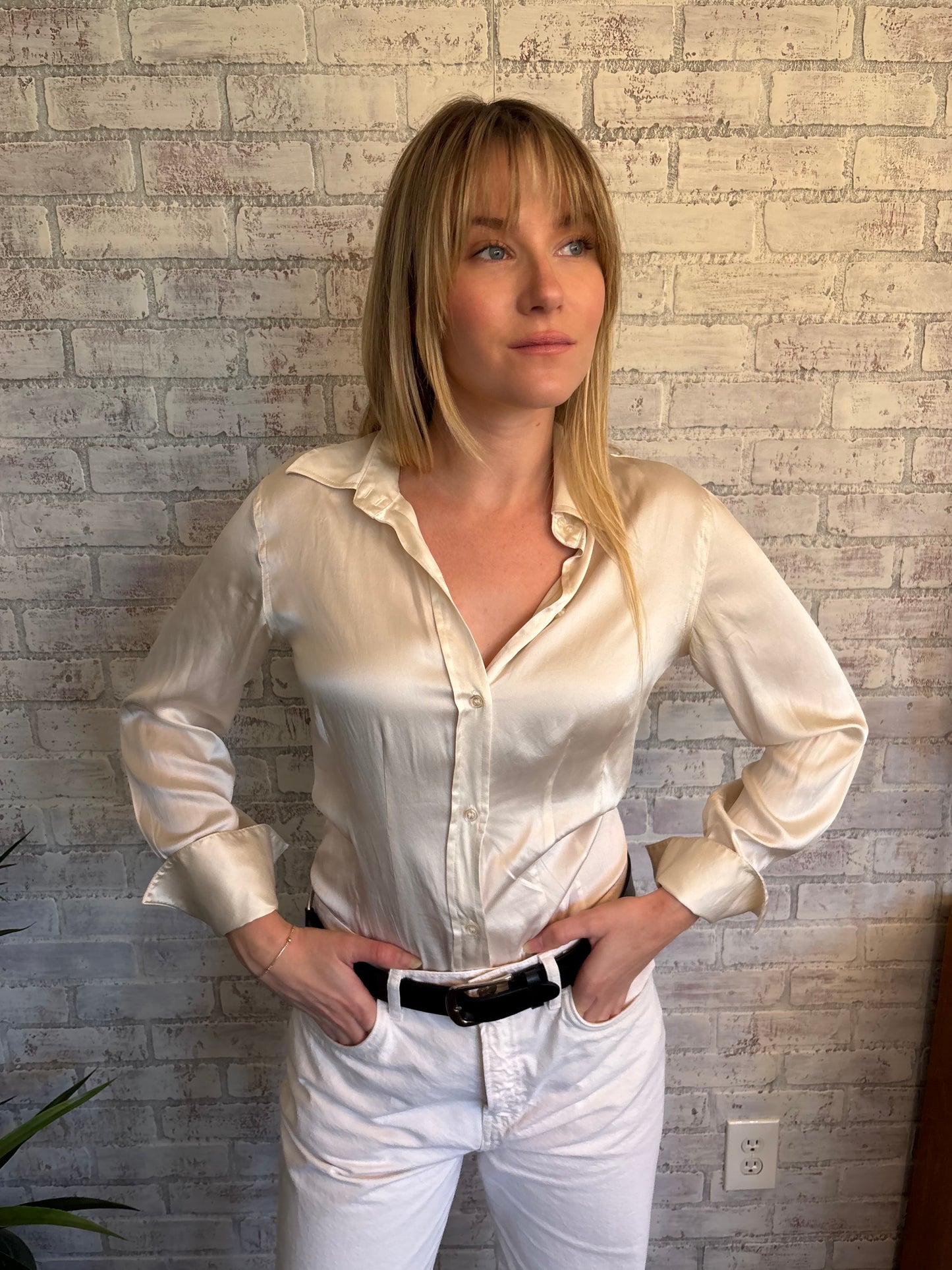 Vintage 90s Silk Bodysuit