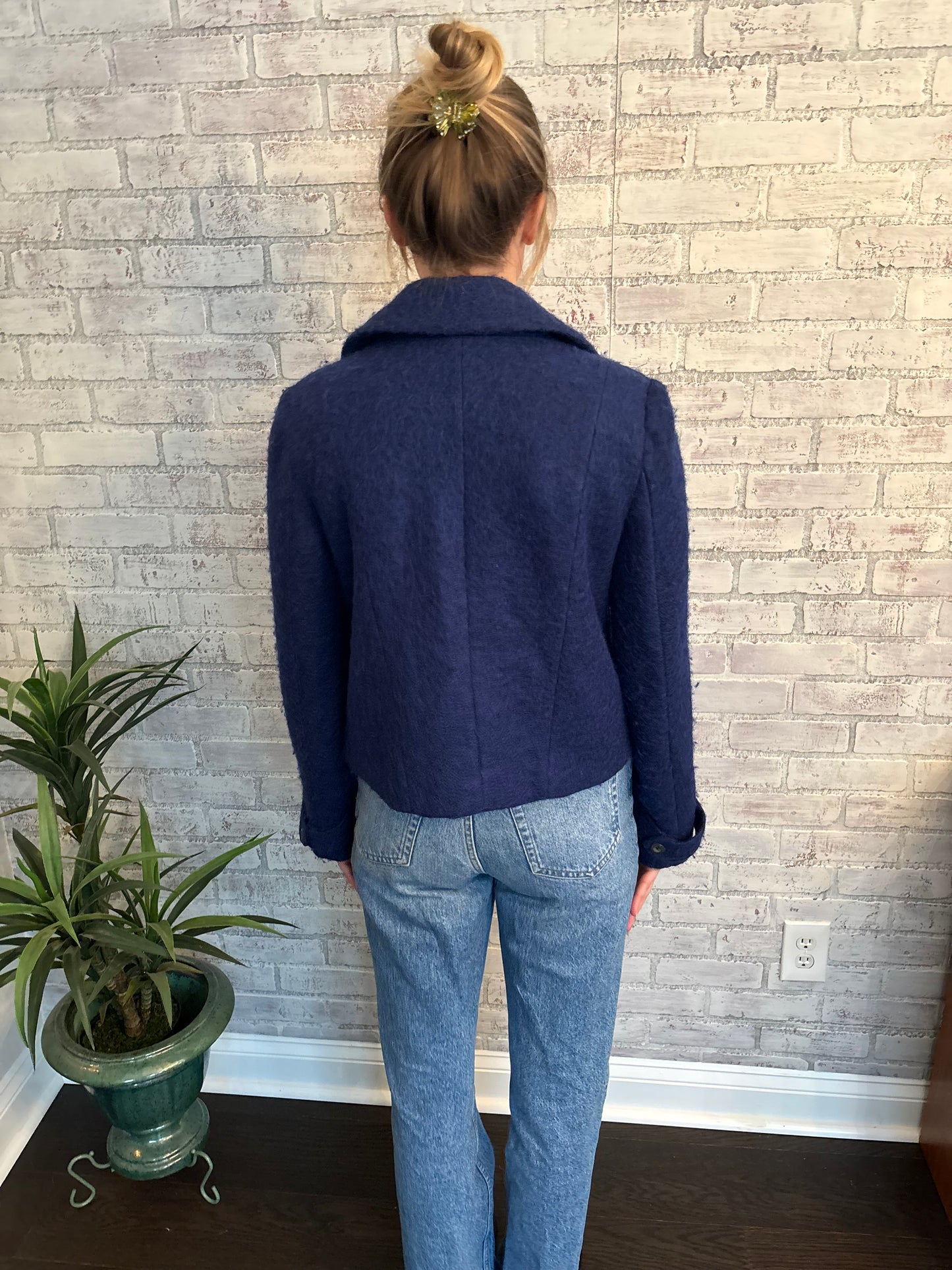 Navy Wool Coat