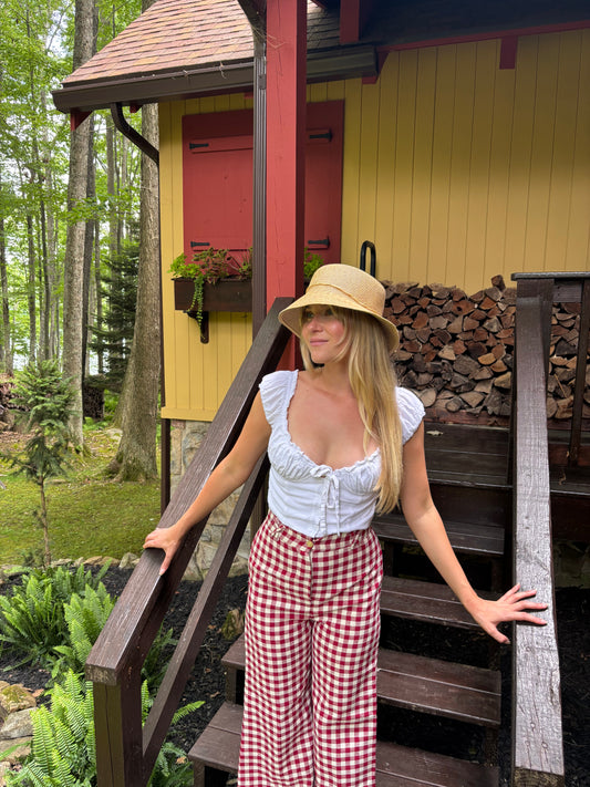 White Milkmaid Top