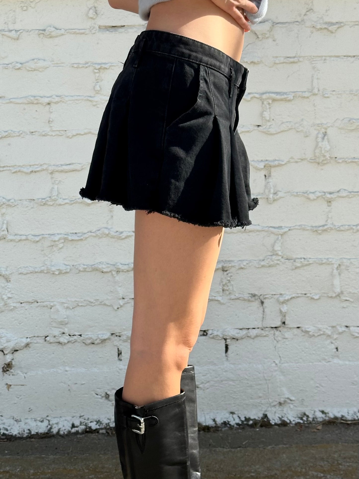 Pleated Mini Skirt