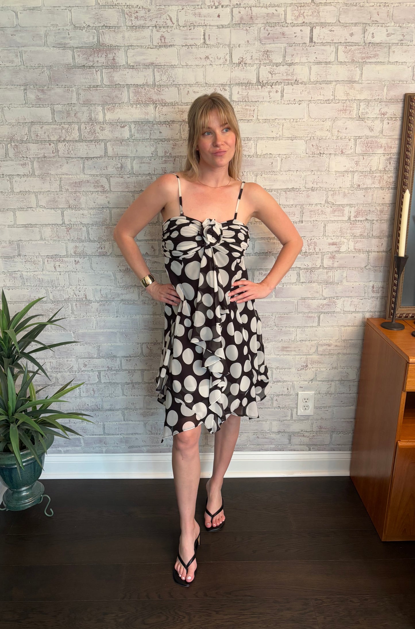 Vintage Y2k Polka Dot Fairy Dress