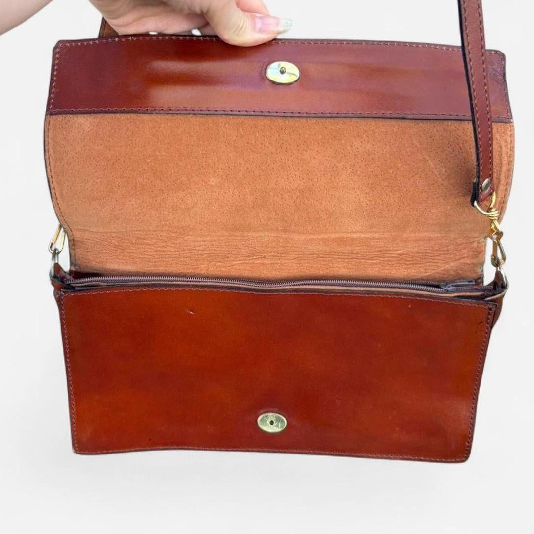 Vintage Pierre Cardin Brown Leather Bag