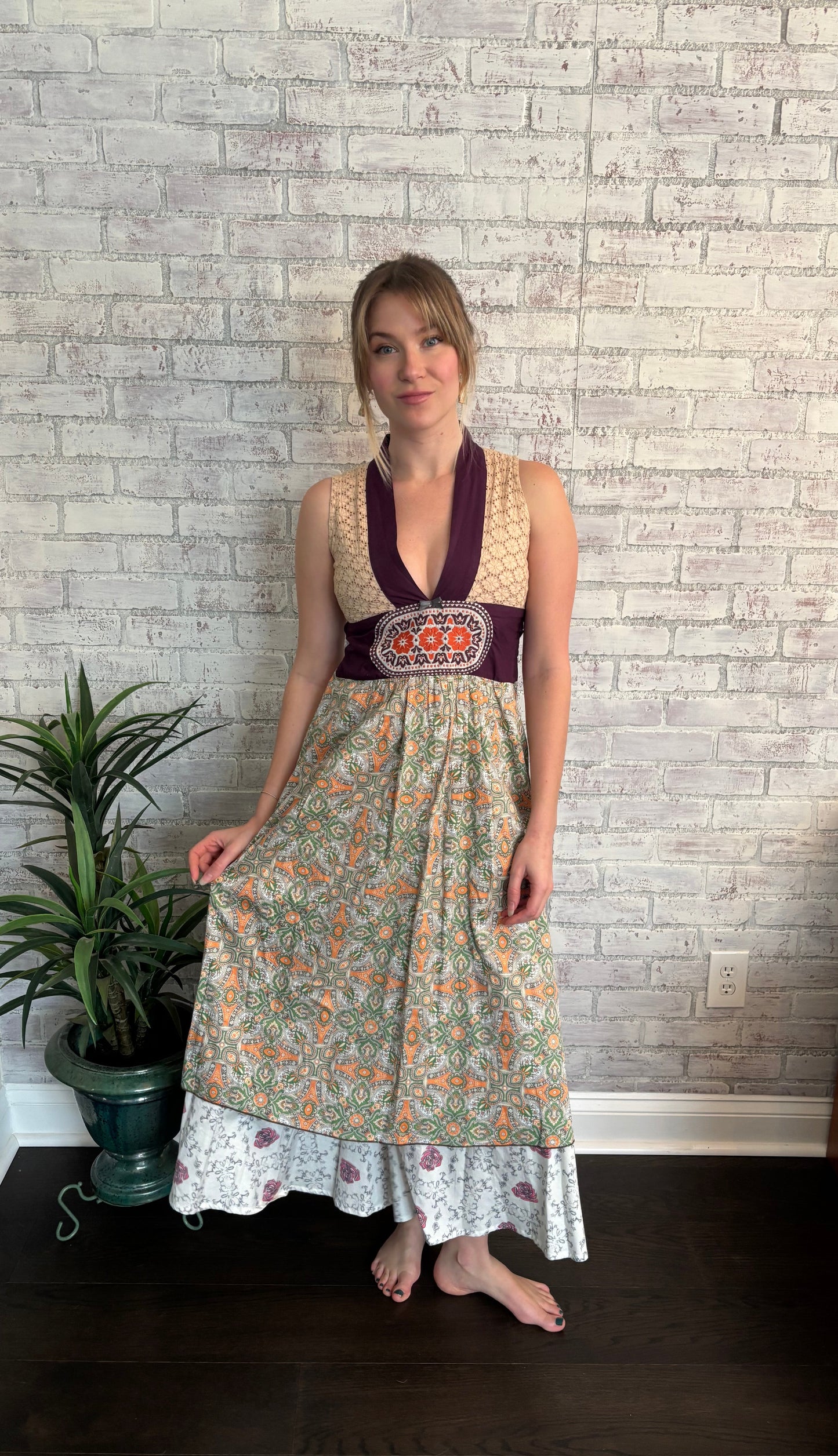 Vintage Boho Maxi Dress
