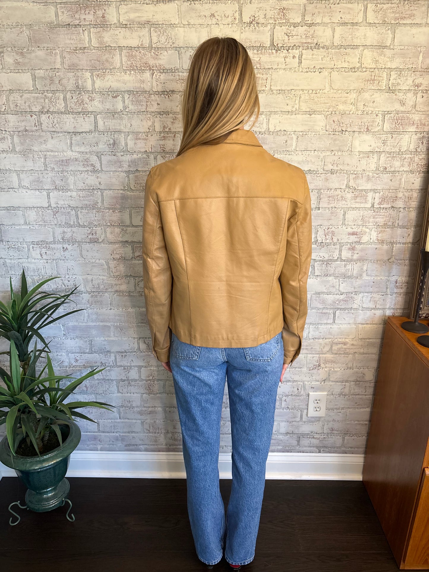 Vintage Tan Leather Jacket