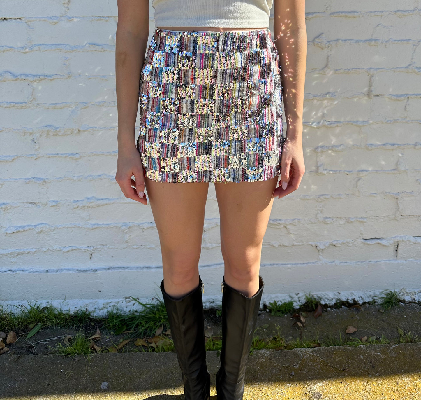 Sequin Micro Mini Skirt