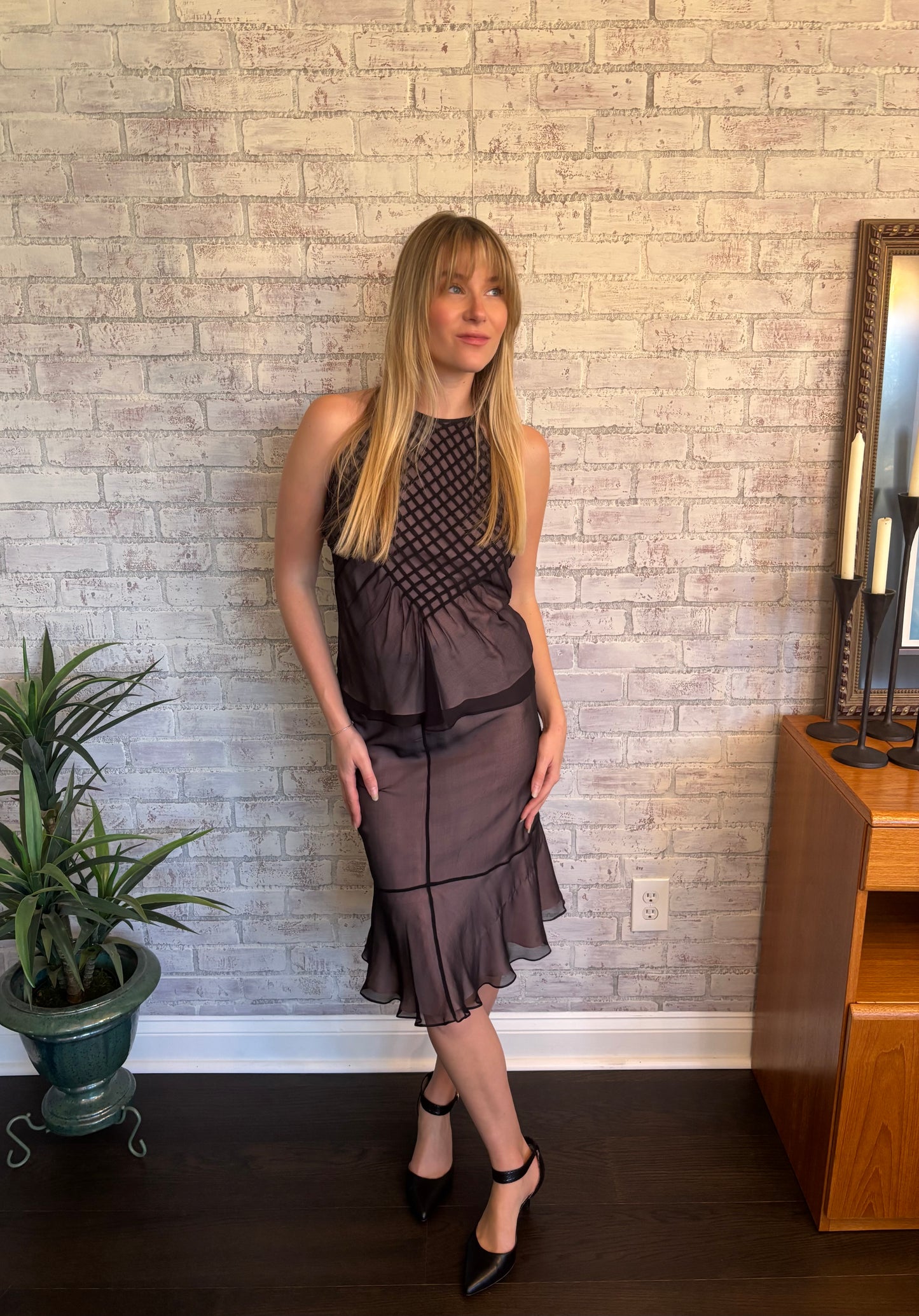 Vintage 90s Silk Set