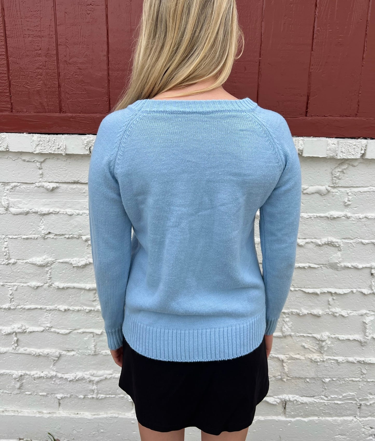 Blue Heart Sweater