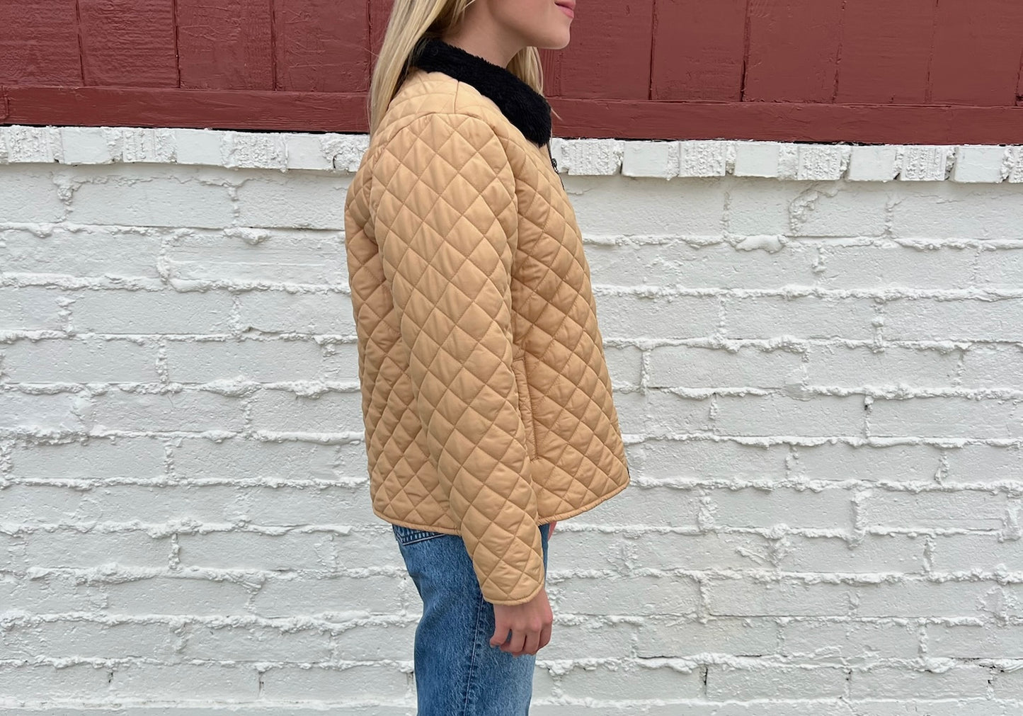 Tan Quilted Jacket