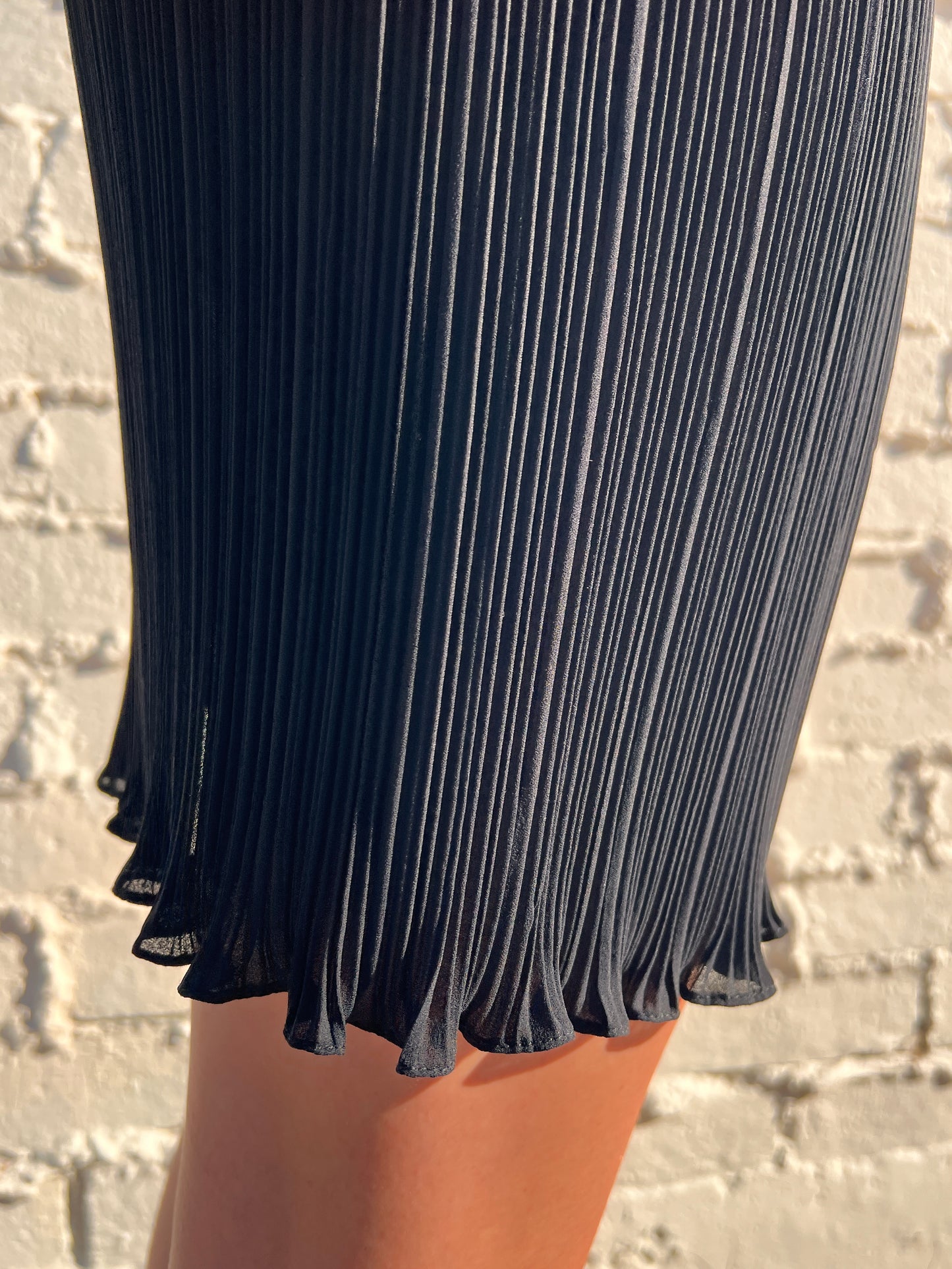 Black Pleated Skirt