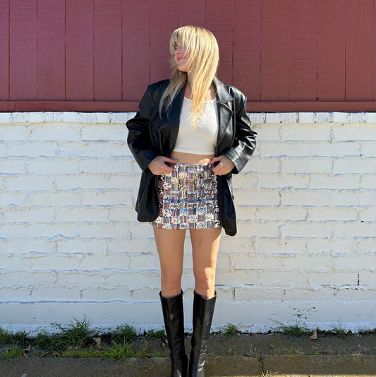 Sequin Micro Mini Skirt