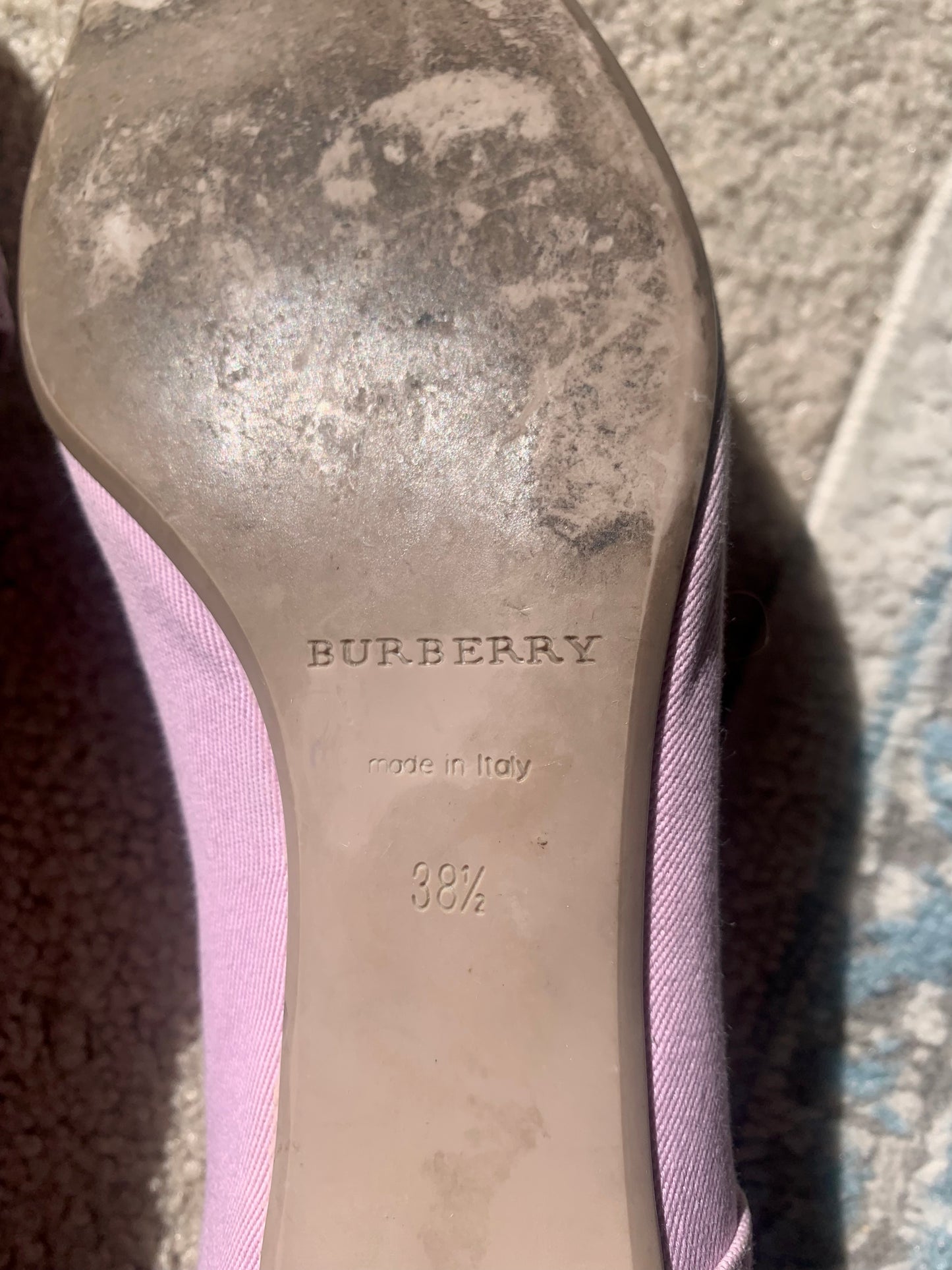 Vintage Burberry Lavender Flats