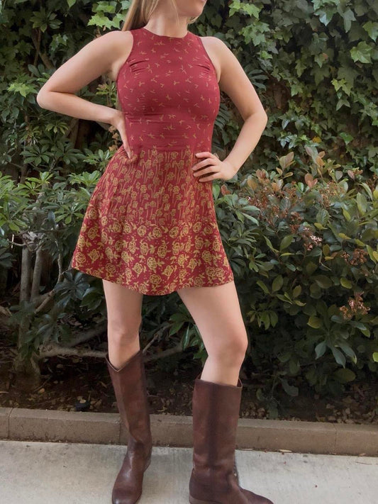 Ann Taylor High-Neck Mini Dress