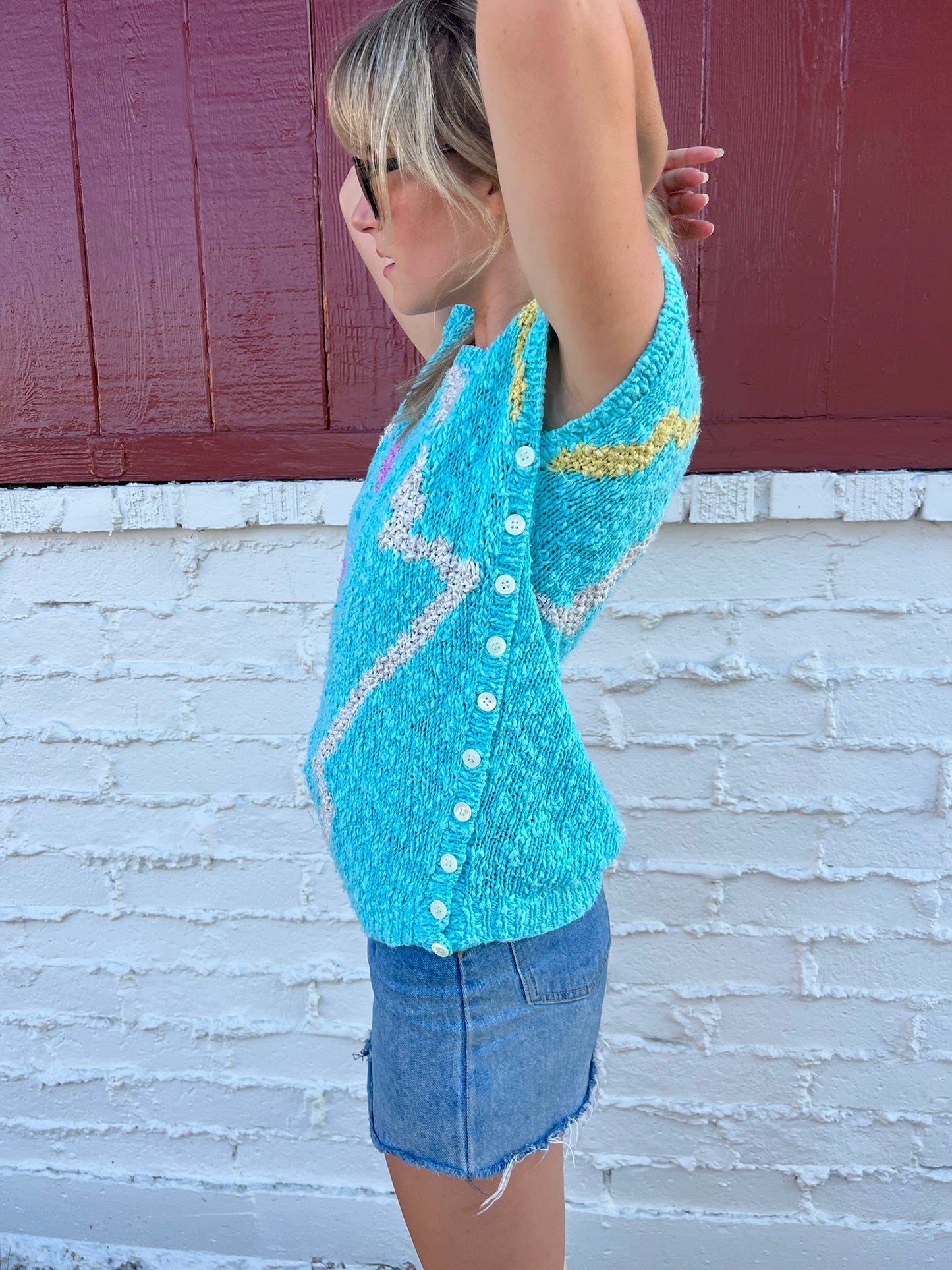 Funky 80’s Sweater Top