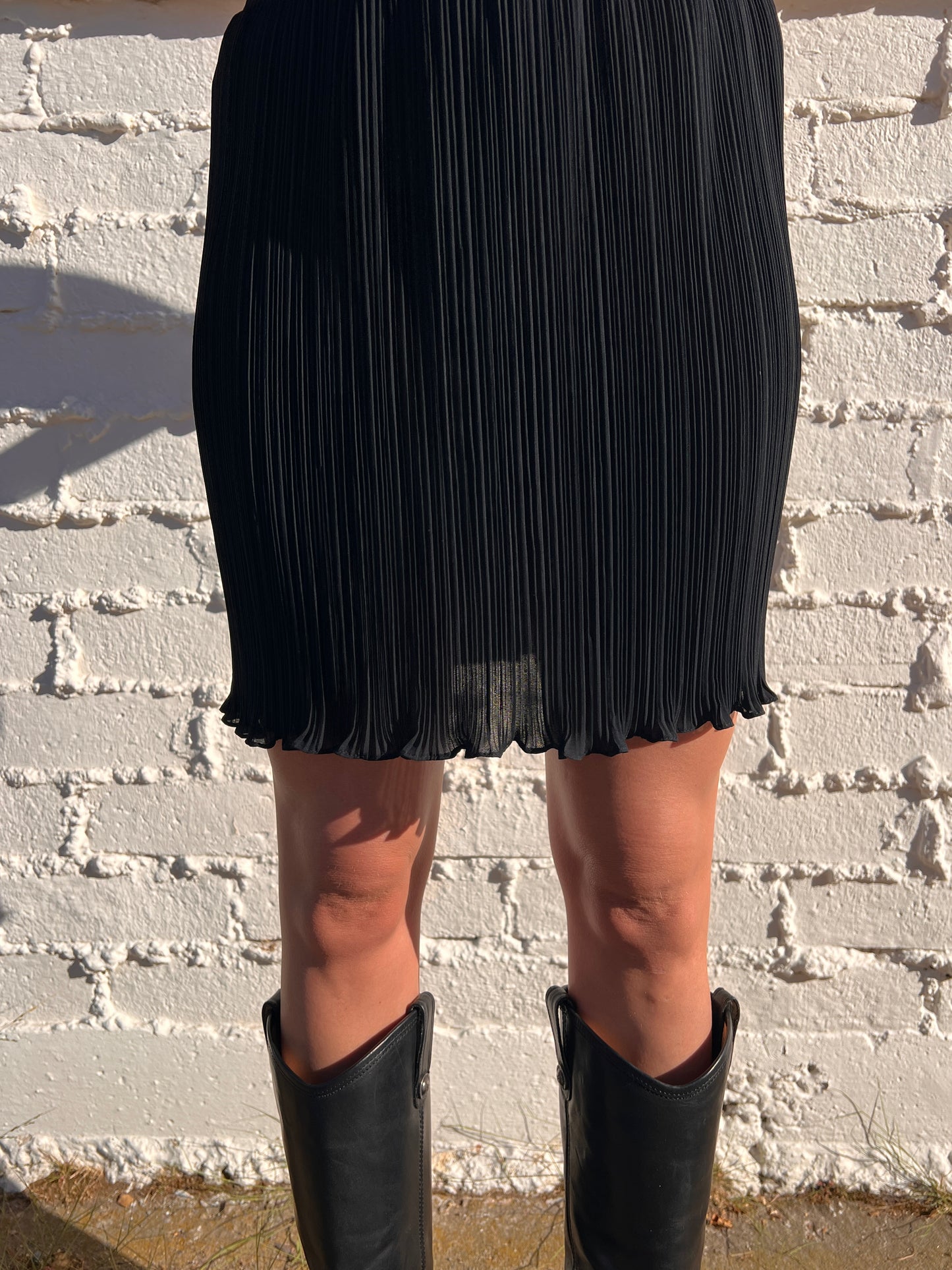 Black Pleated Skirt