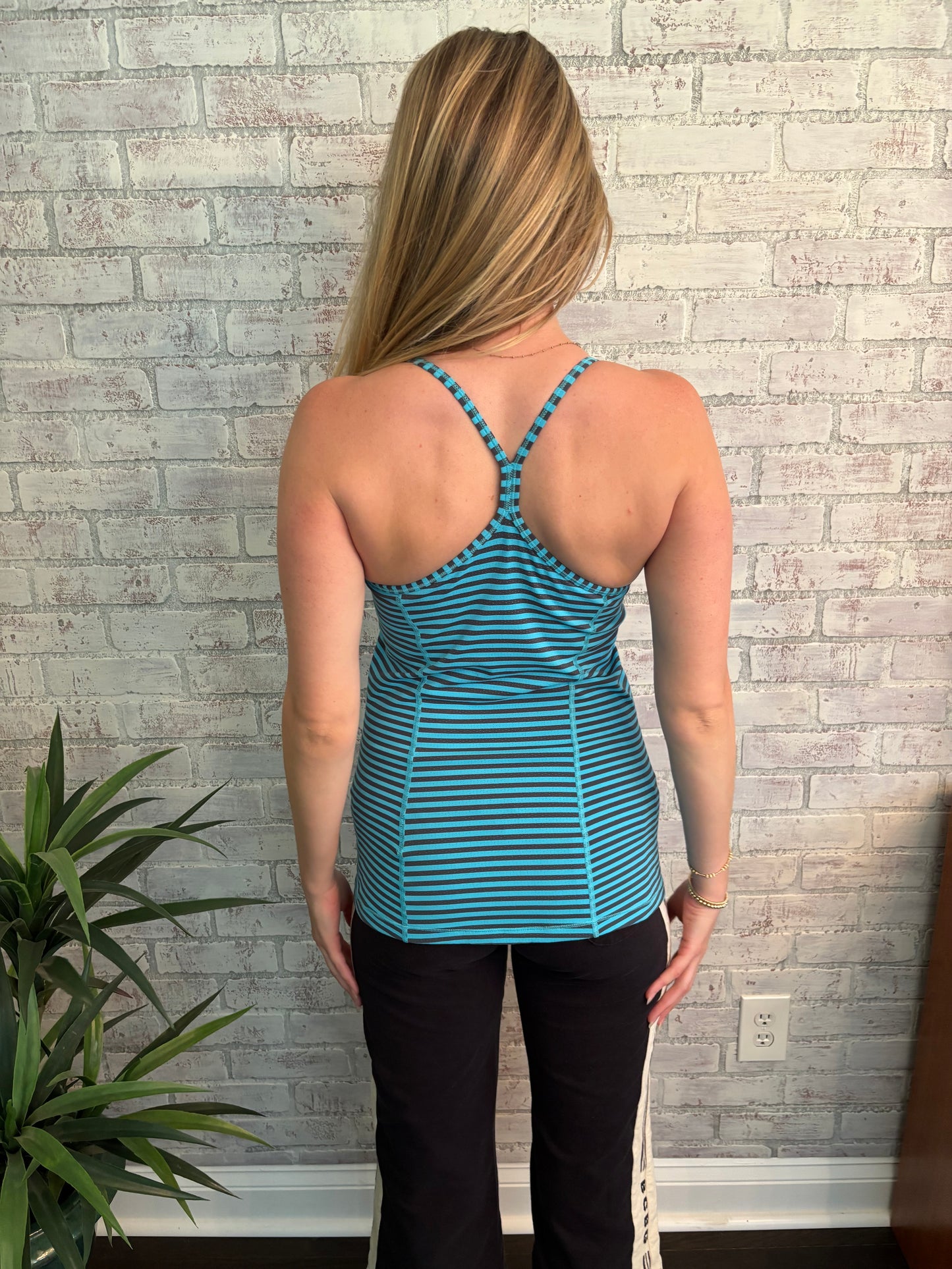 Y2k Blue Striped Nike Tank