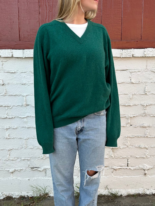 Green Cashmere Sweater