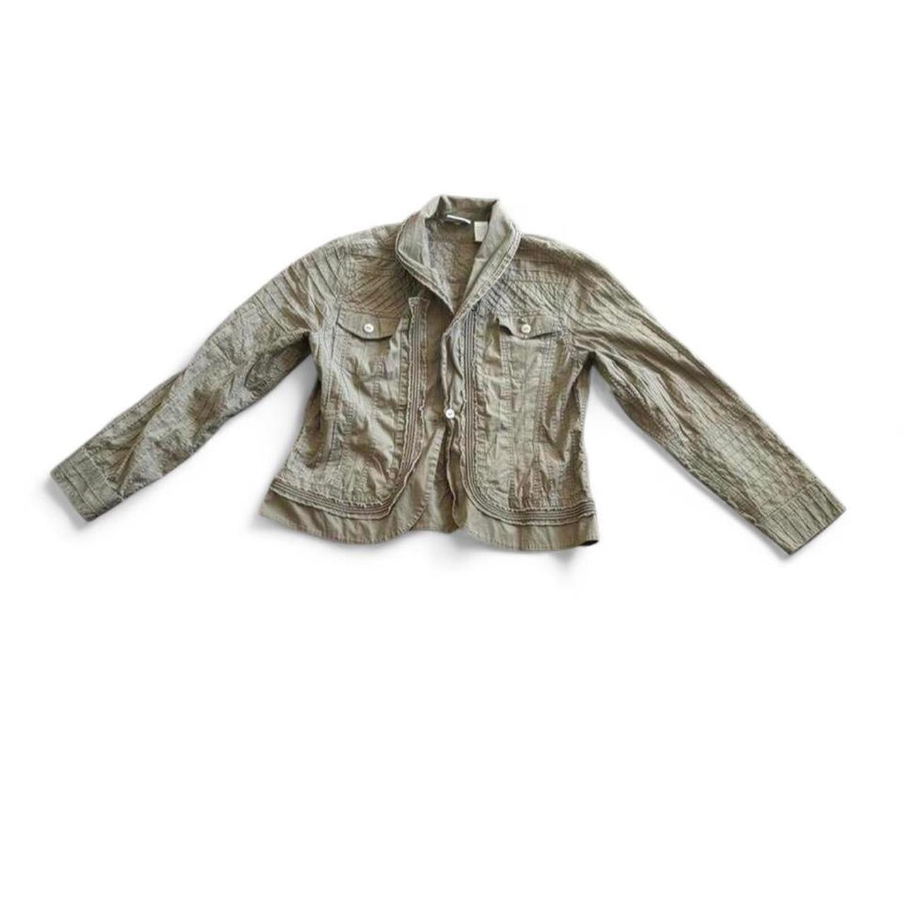 Cropped Army Green Jacket