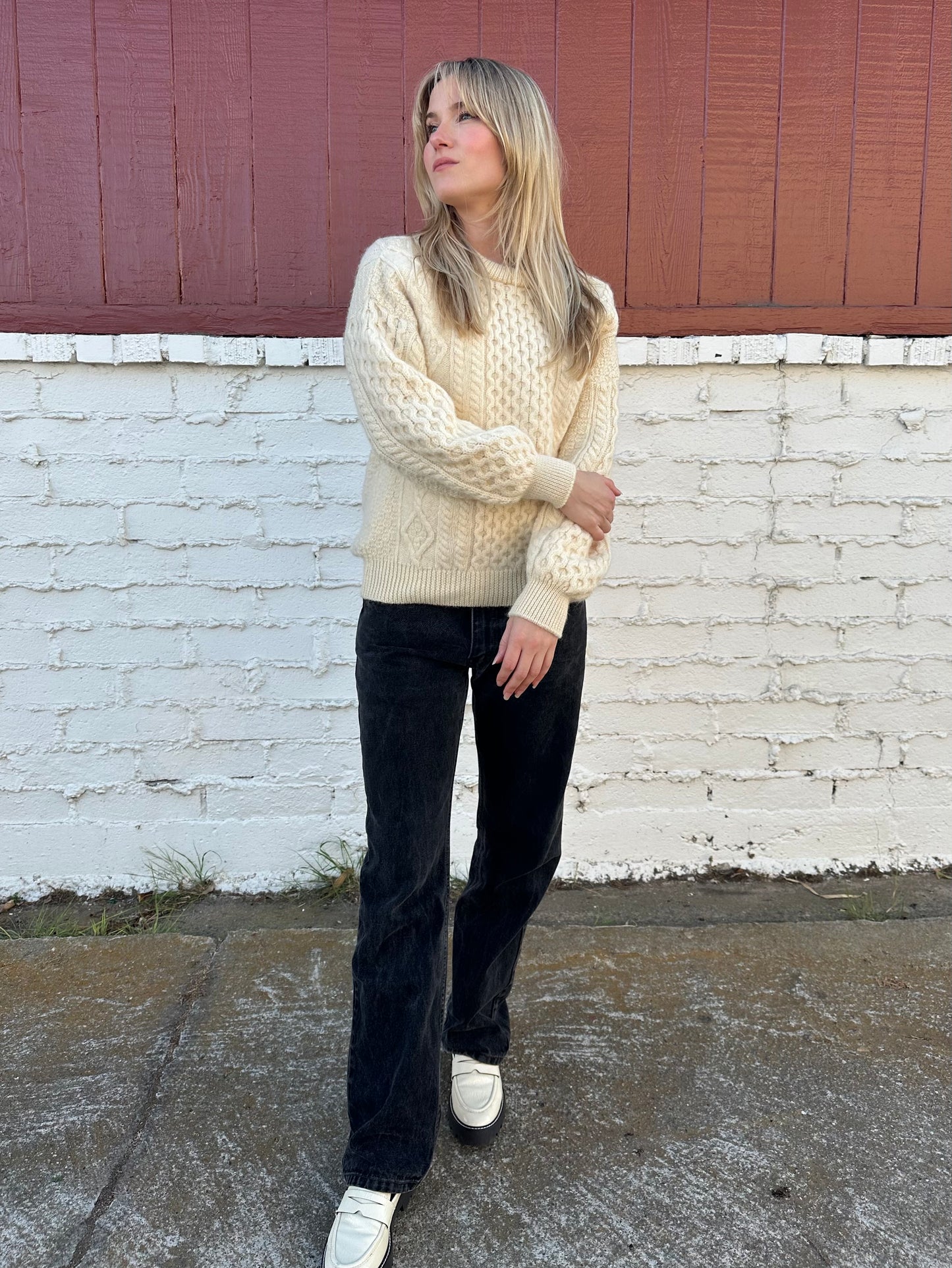 Wool Fisherman Sweater