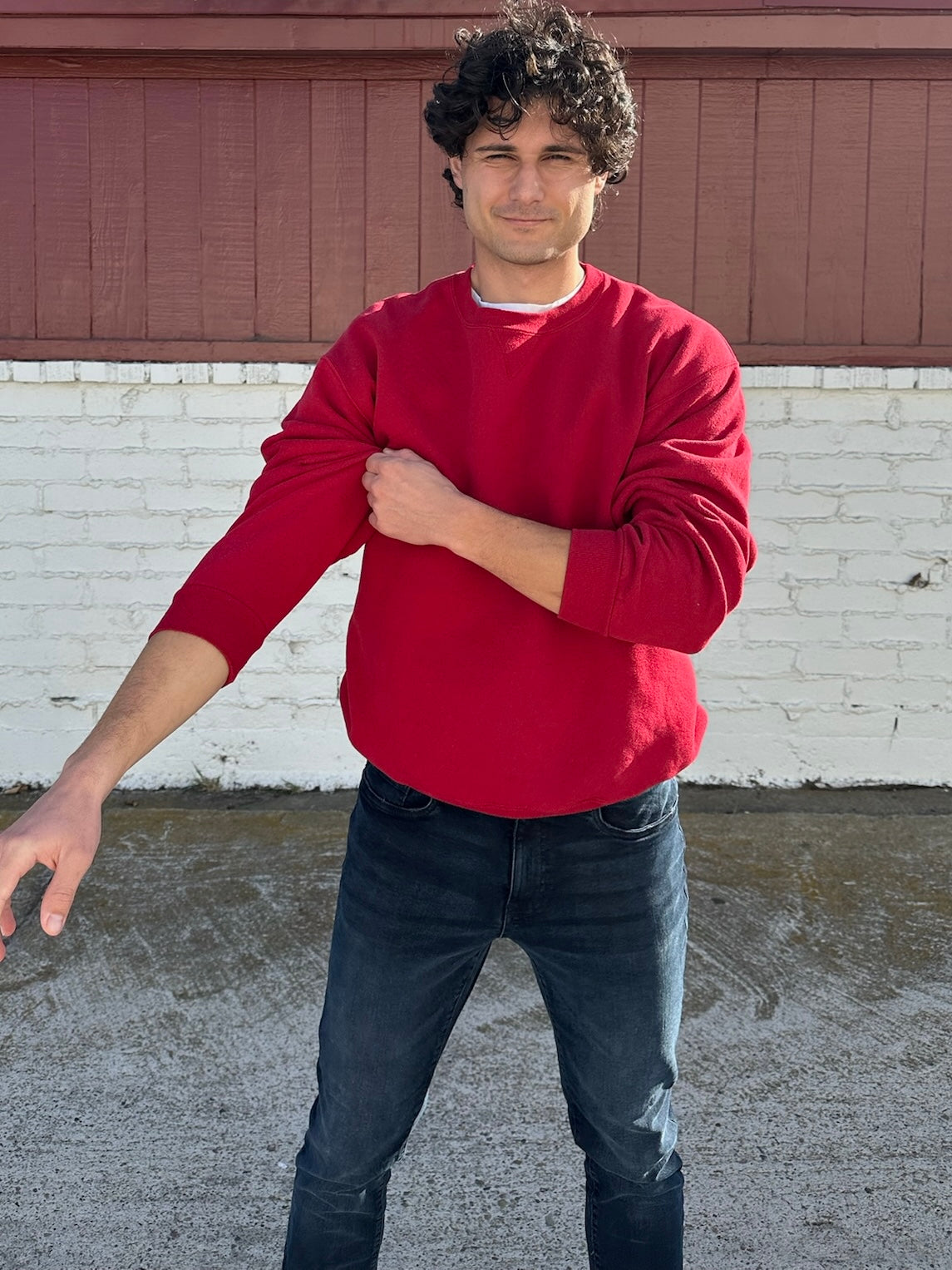 Red Vintage Crewneck