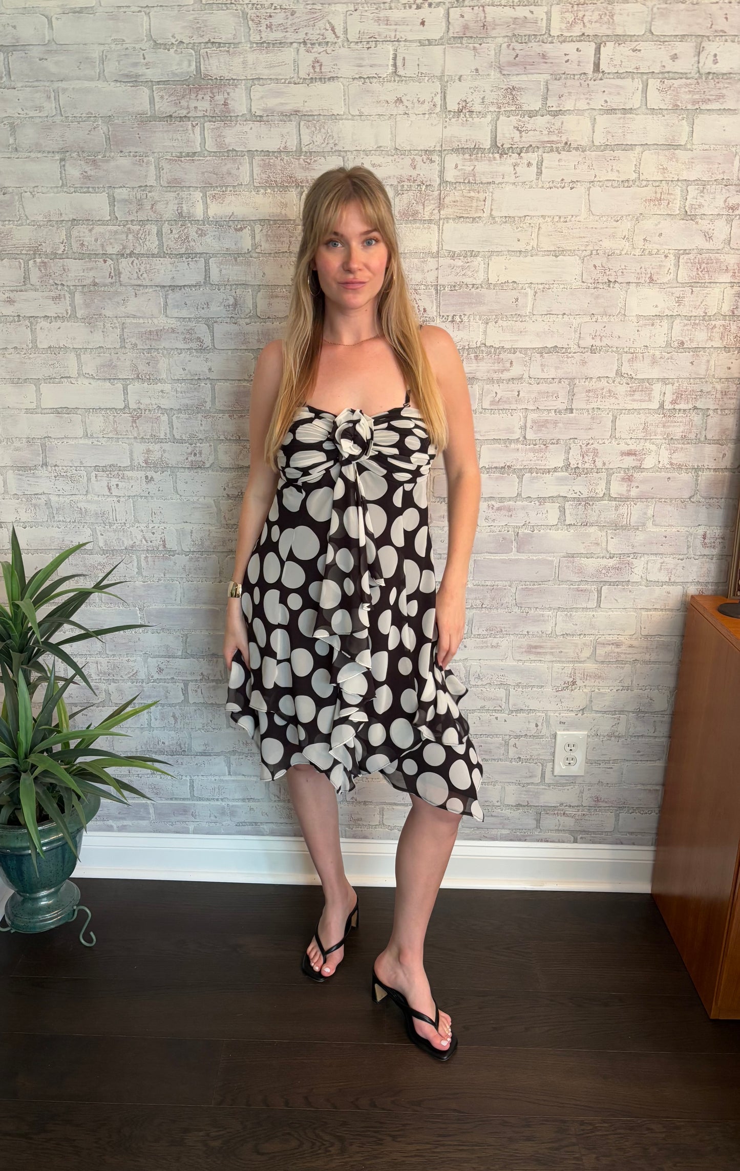 Vintage Y2k Polka Dot Fairy Dress