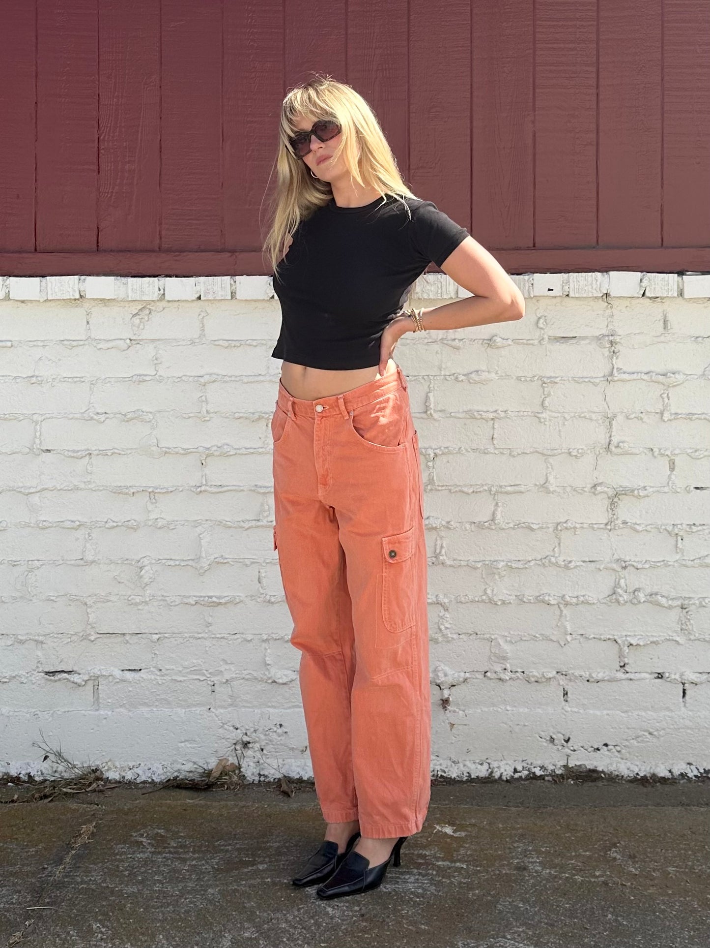 Orange Cargo Pants