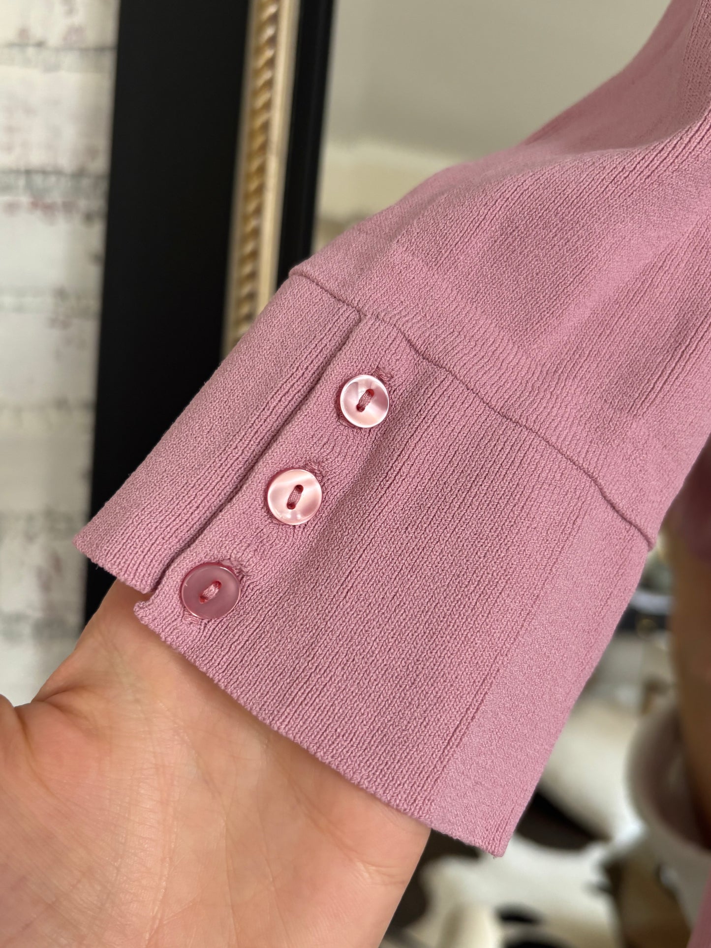 Vintage 90s Pink Cardigan Sweater