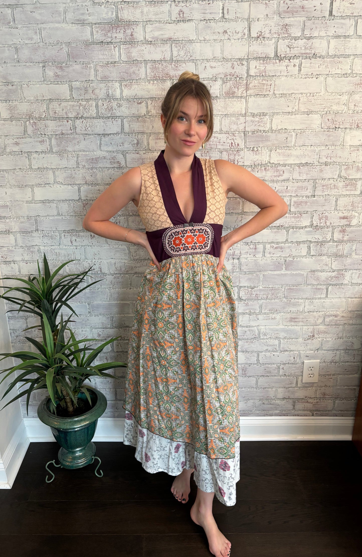 Vintage Boho Maxi Dress