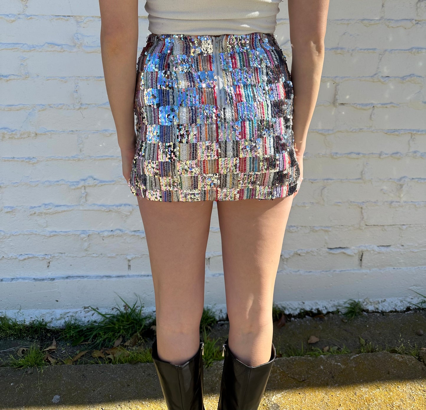 Sequin Micro Mini Skirt