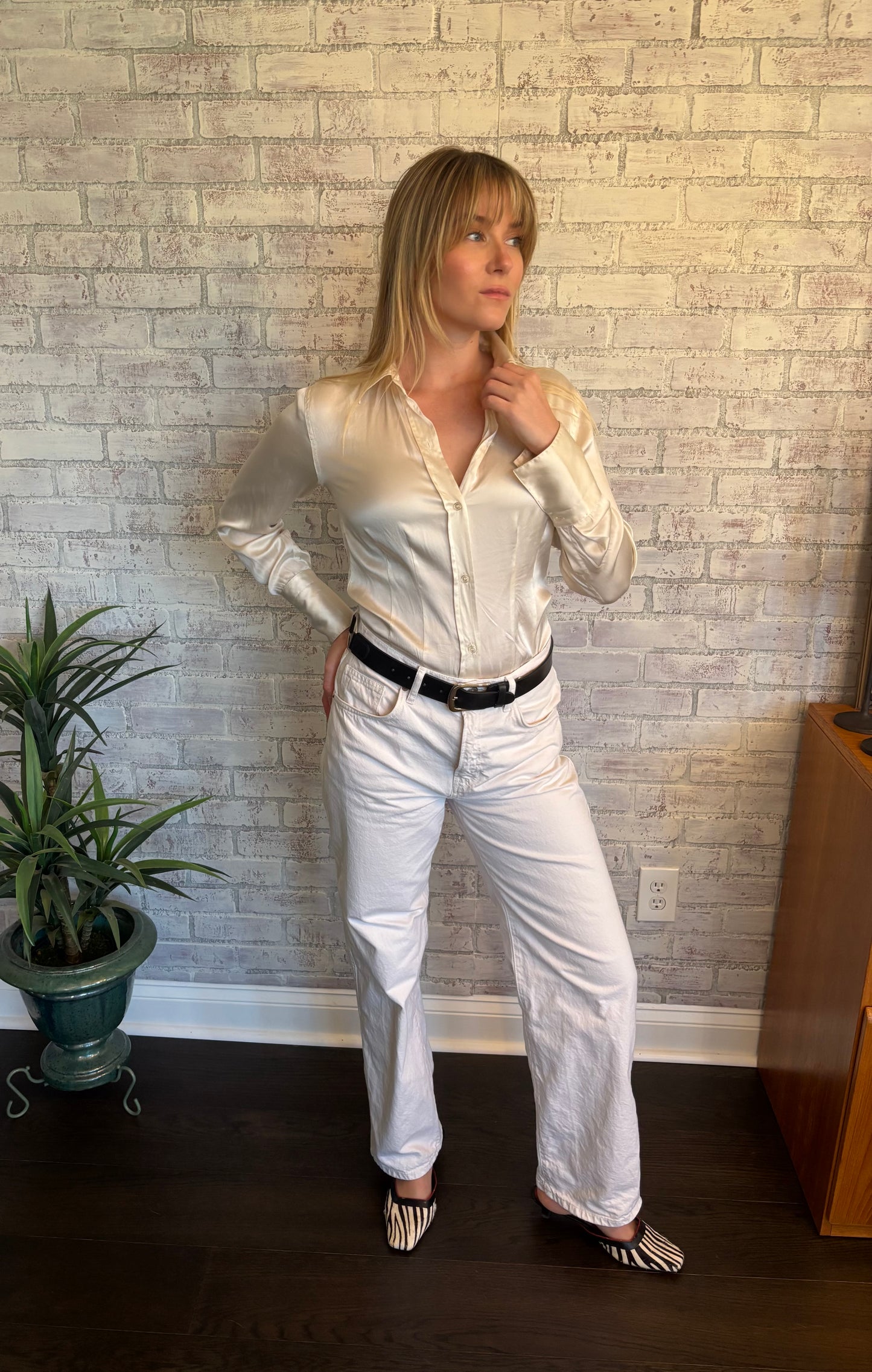 Vintage 90s Silk Bodysuit