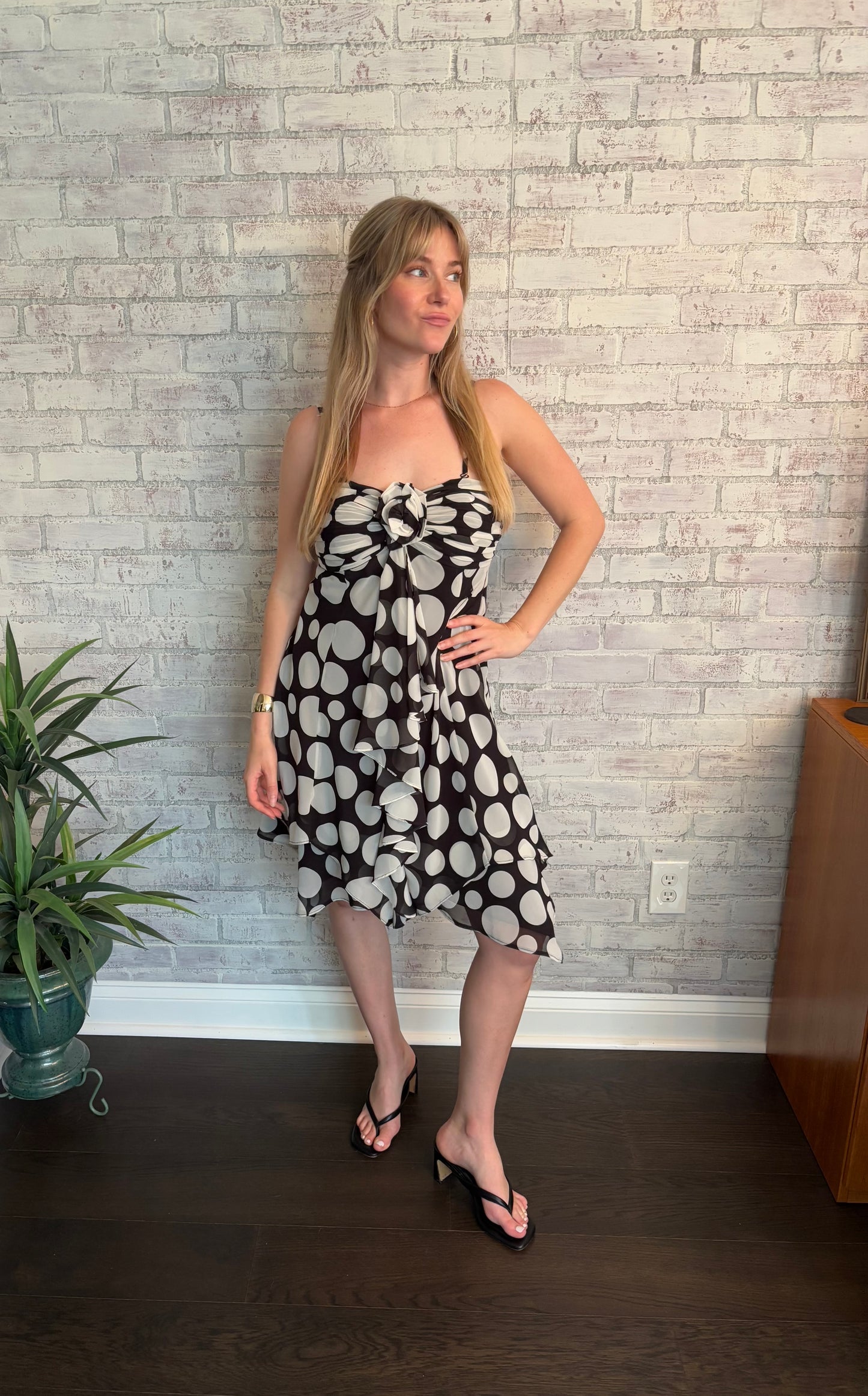 Vintage Y2k Polka Dot Fairy Dress