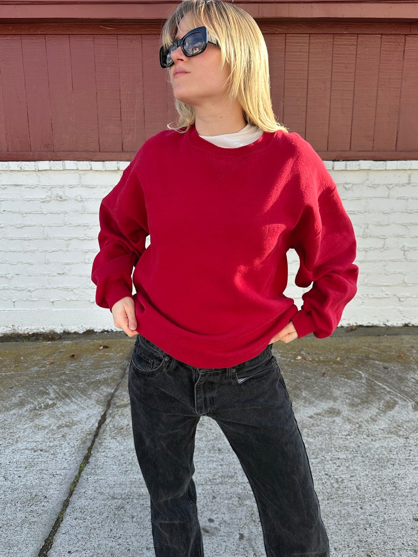 Red Vintage Crewneck