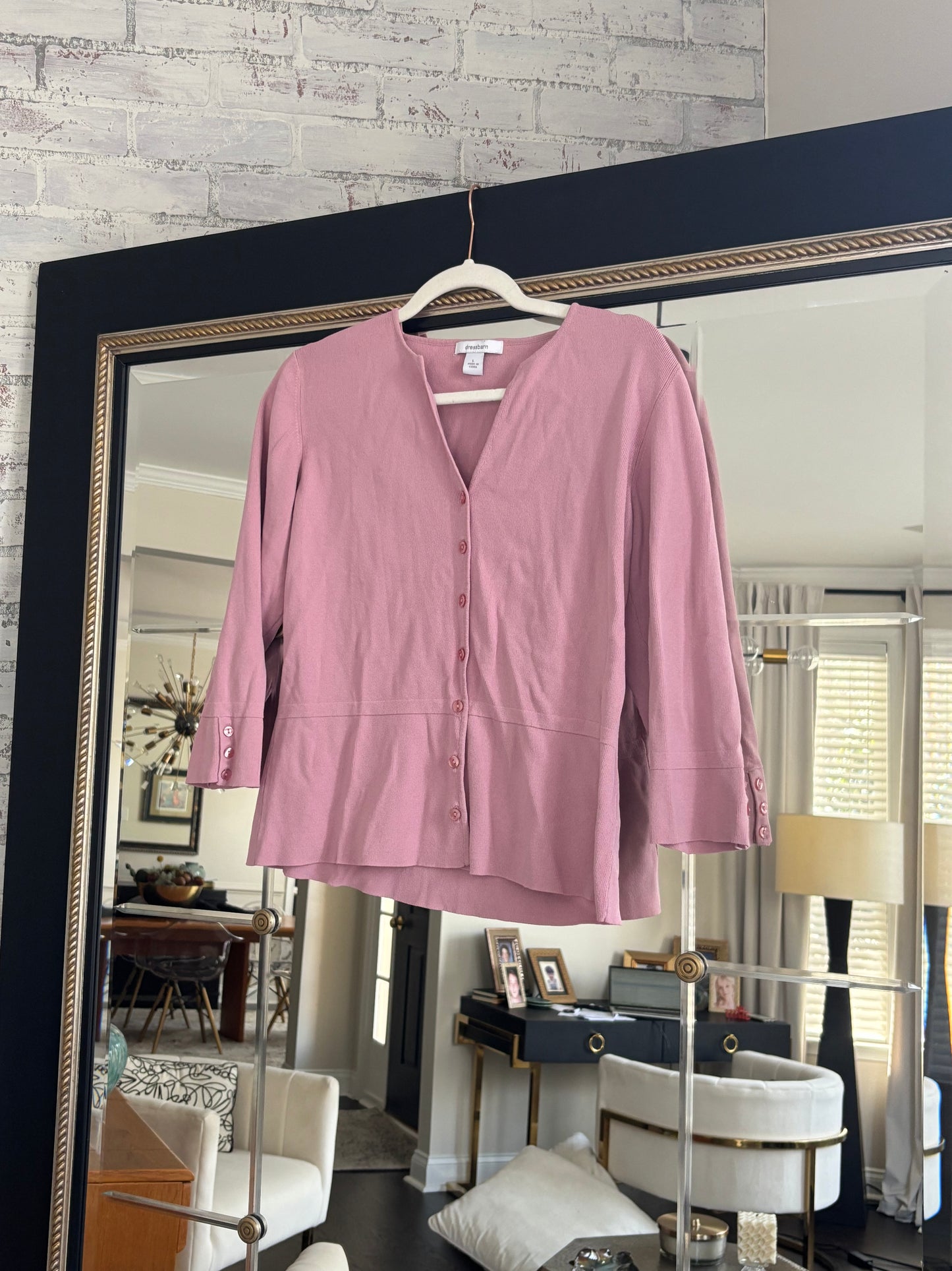 Vintage 90s Pink Cardigan Sweater