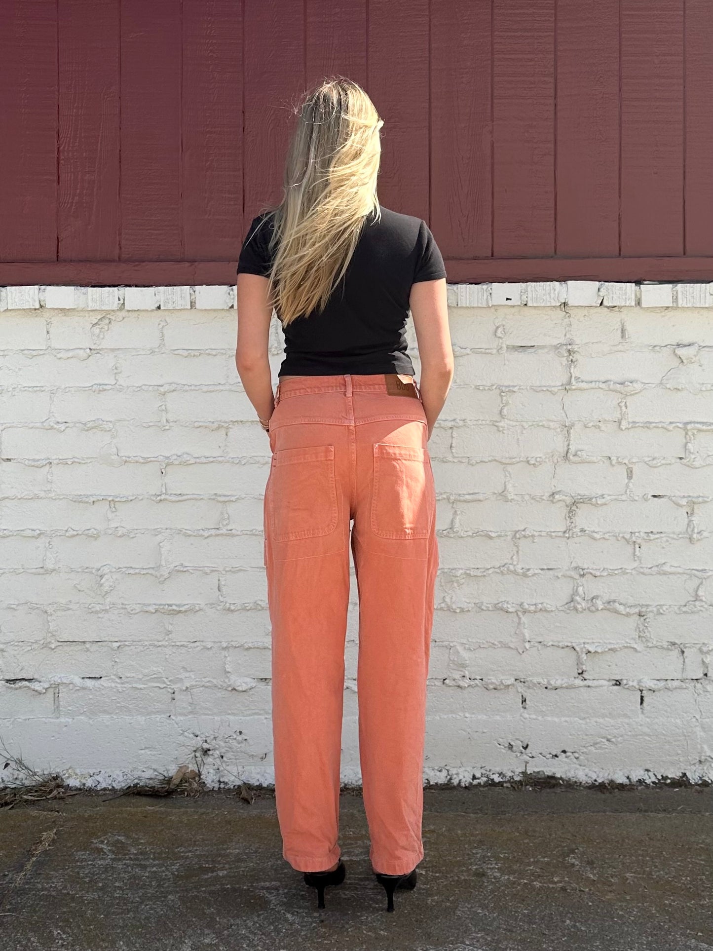 Orange Cargo Pants