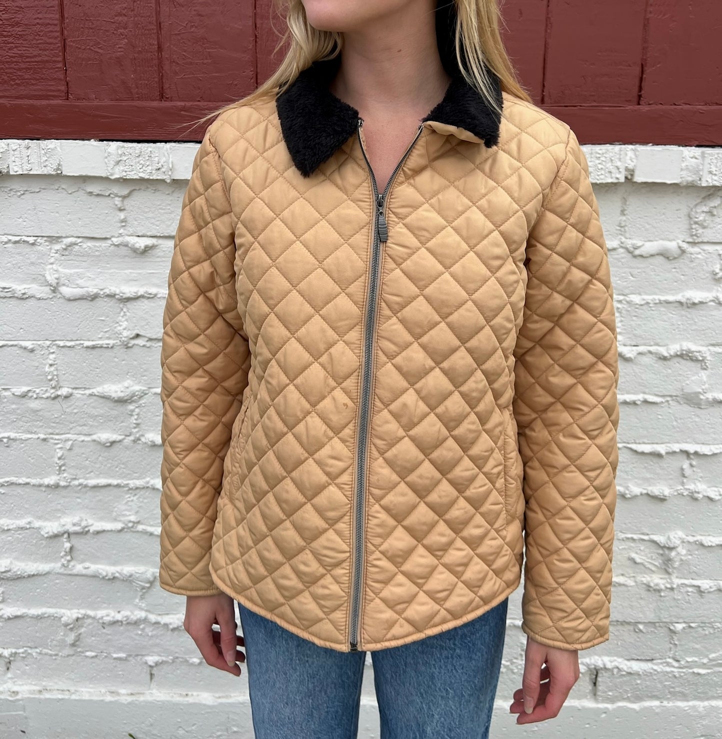 Tan Quilted Jacket