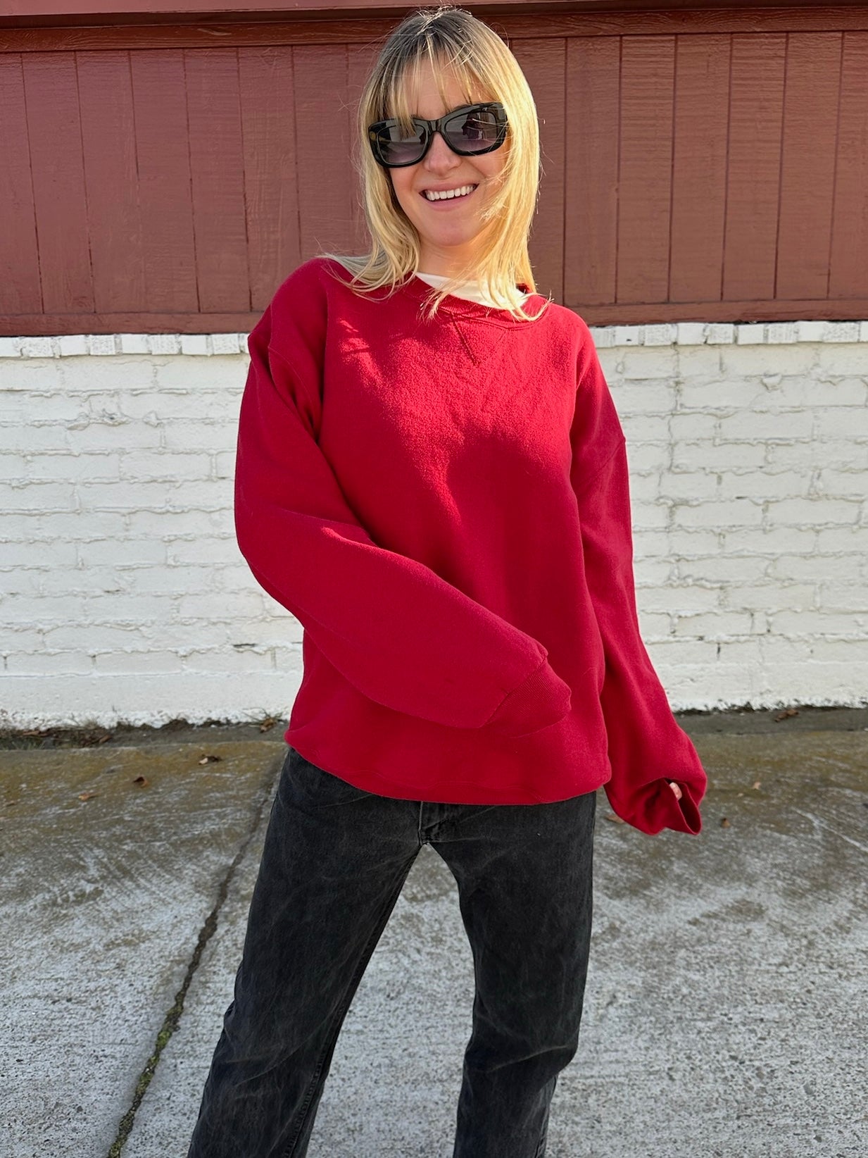 Red Vintage Crewneck