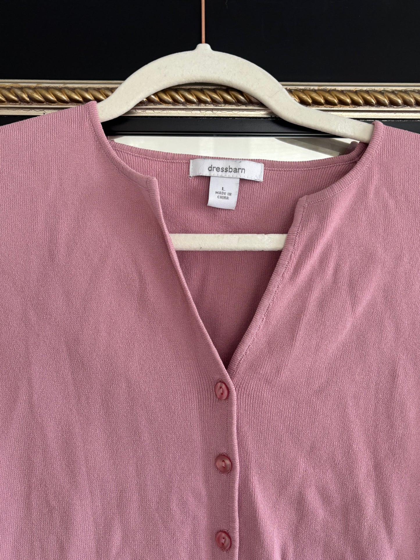 Vintage 90s Pink Cardigan Sweater