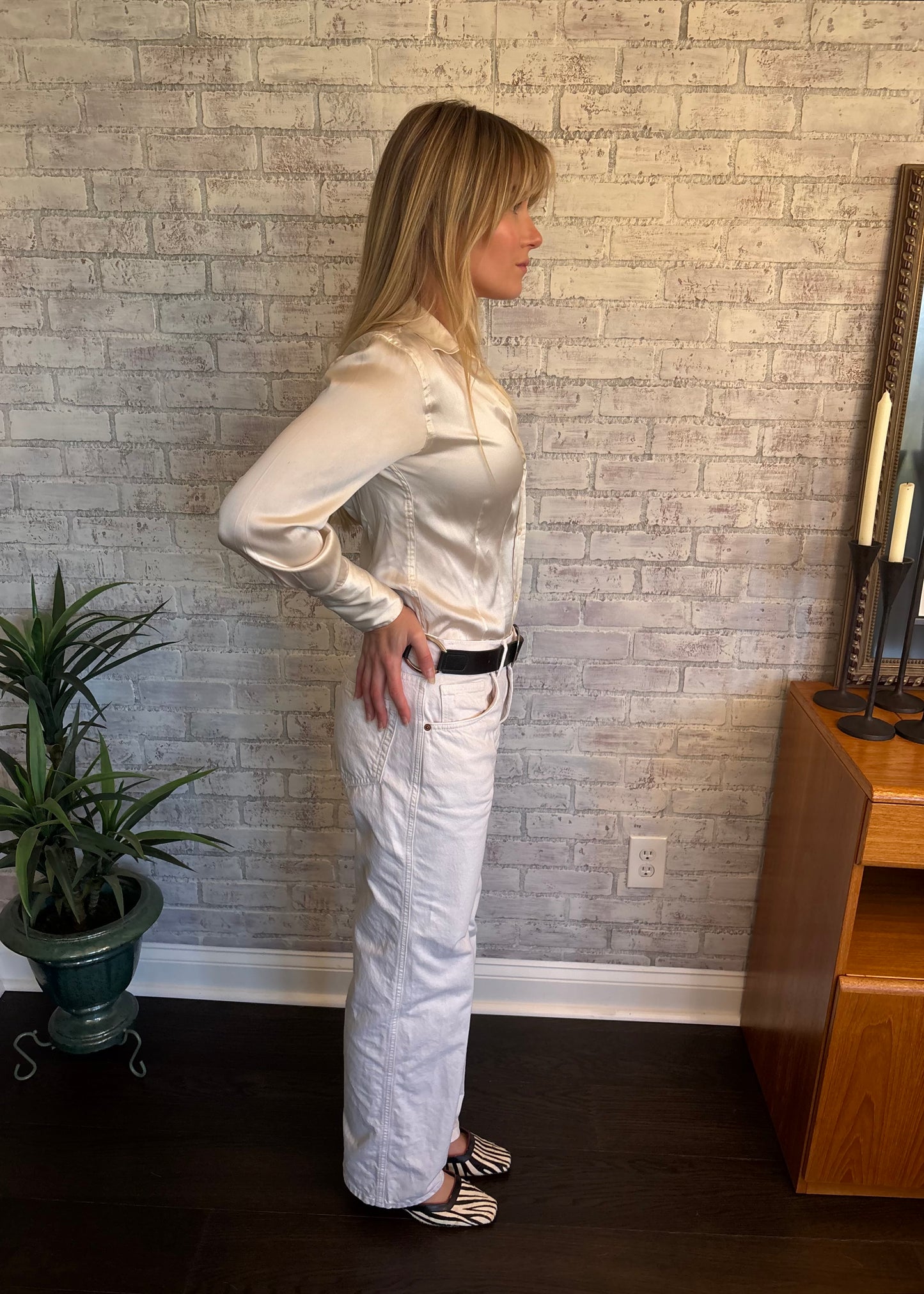 Vintage 90s Silk Bodysuit