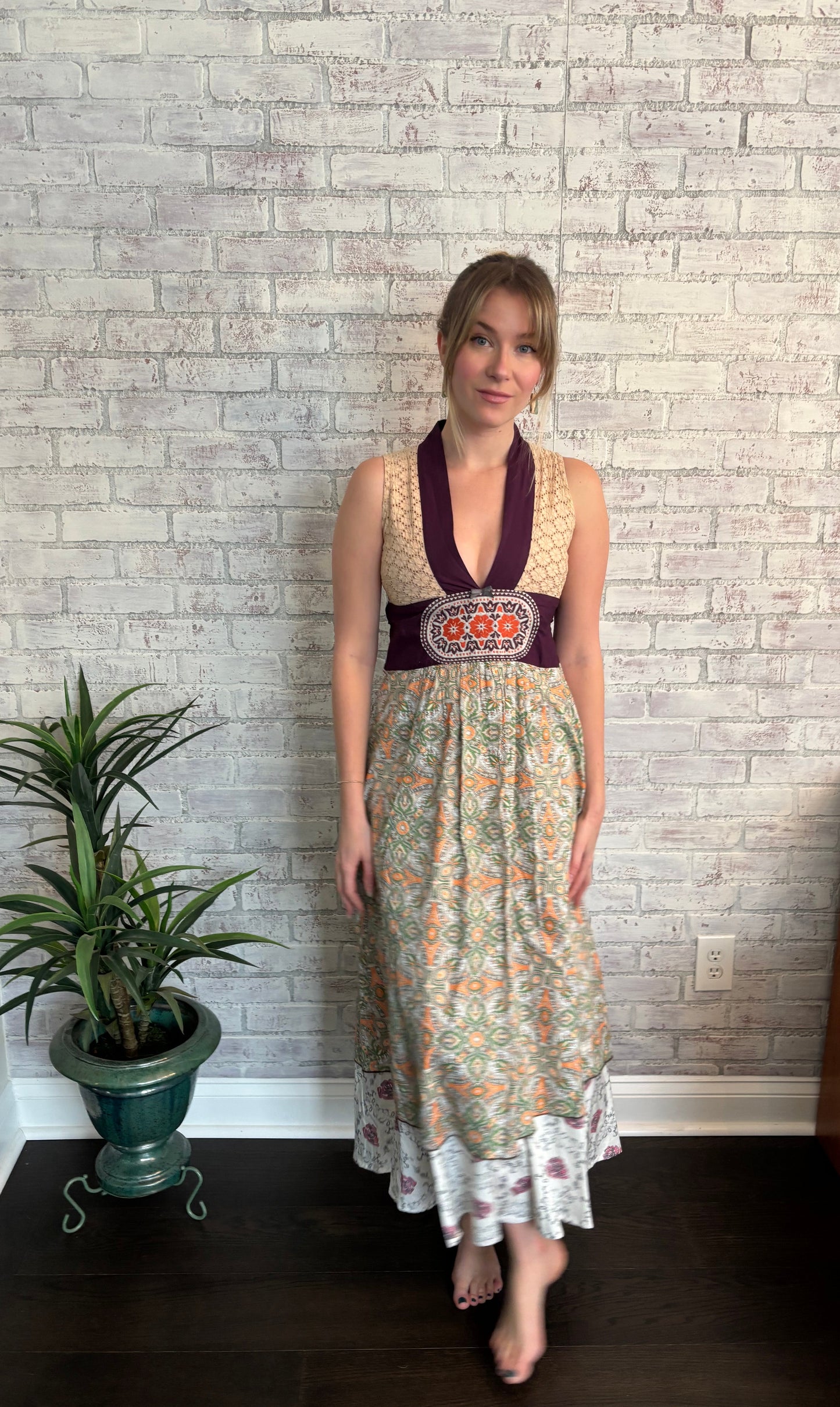 Vintage Boho Maxi Dress
