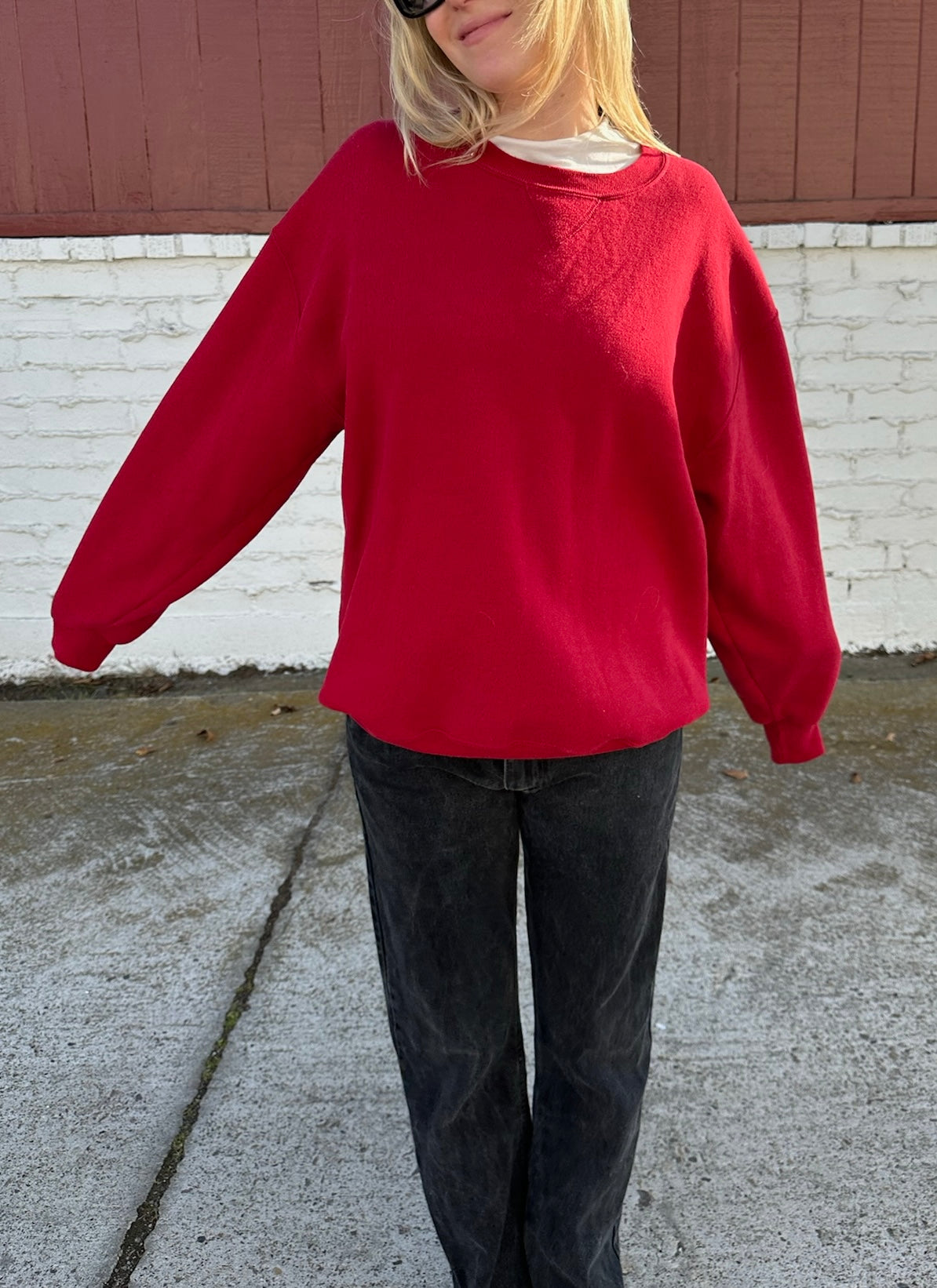 Red Vintage Crewneck