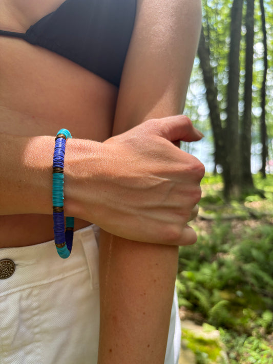 Blue Beaded Bracelet