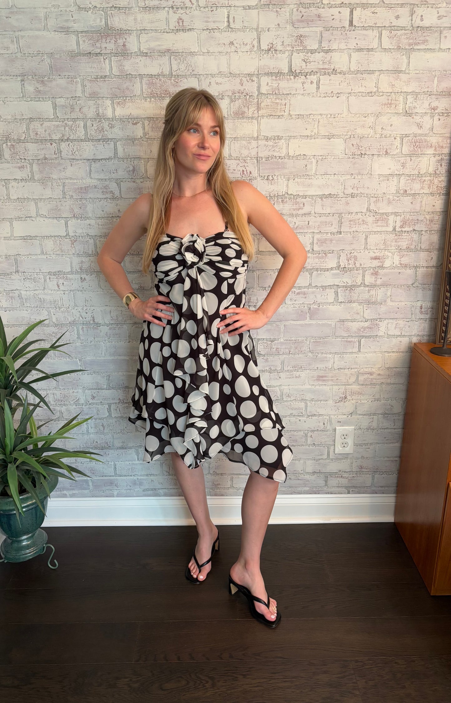 Vintage Y2k Polka Dot Fairy Dress